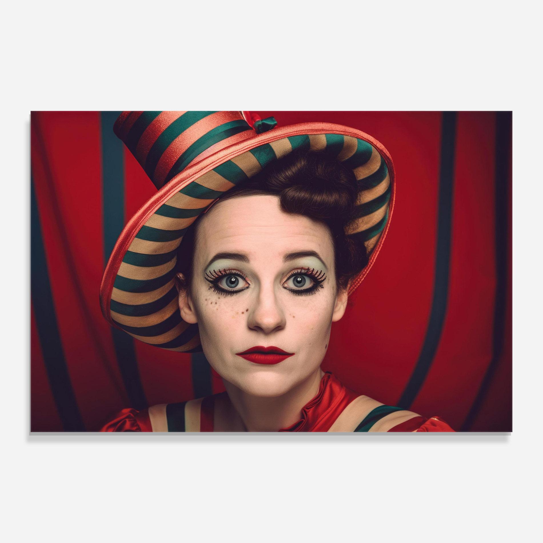 Üvegkép Carnival Vintage Portrait mockup 0