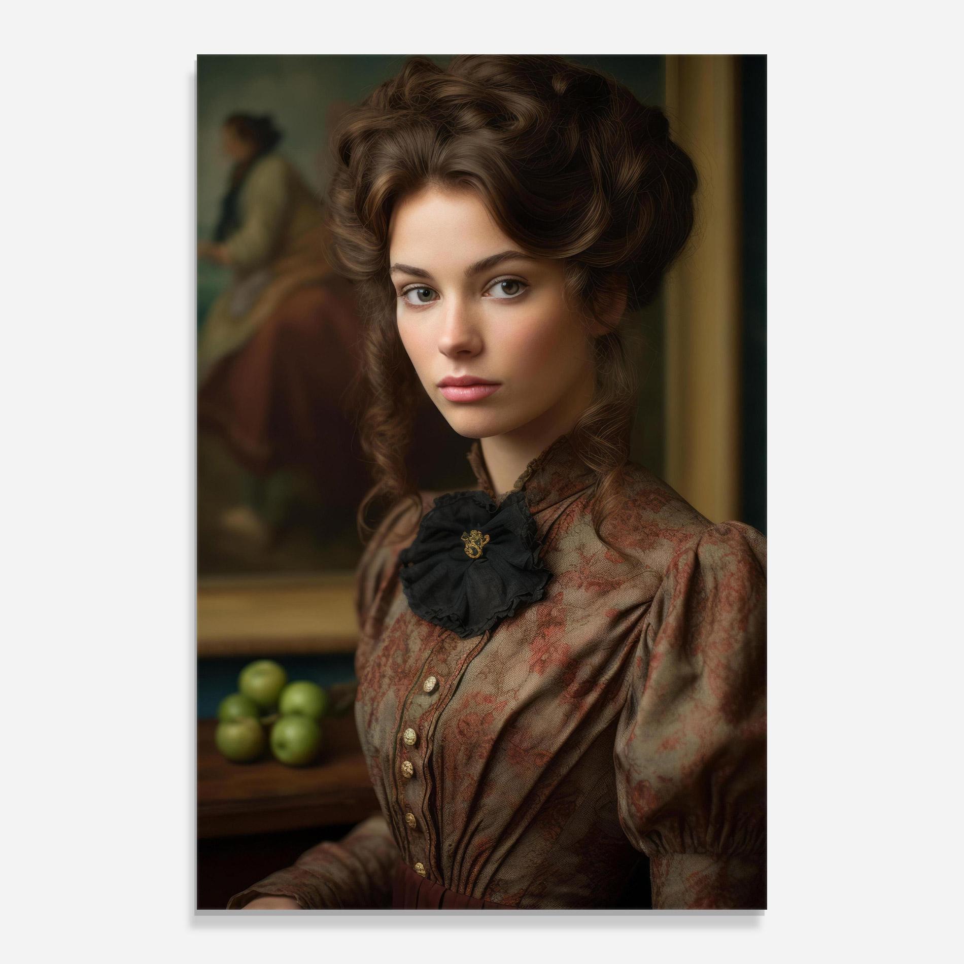 Üvegkép Green Vintage Apple mockup 0