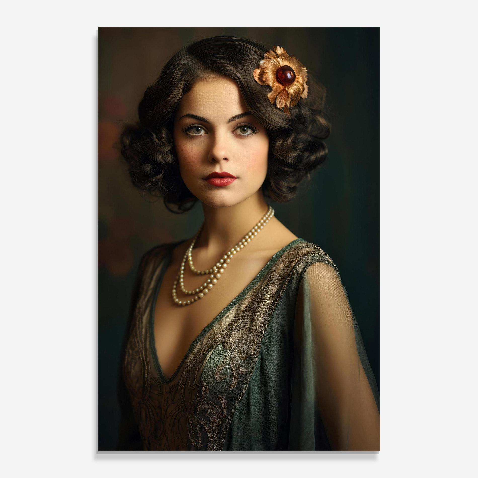 Üvegkép Green Vintage Blouse mockup 0