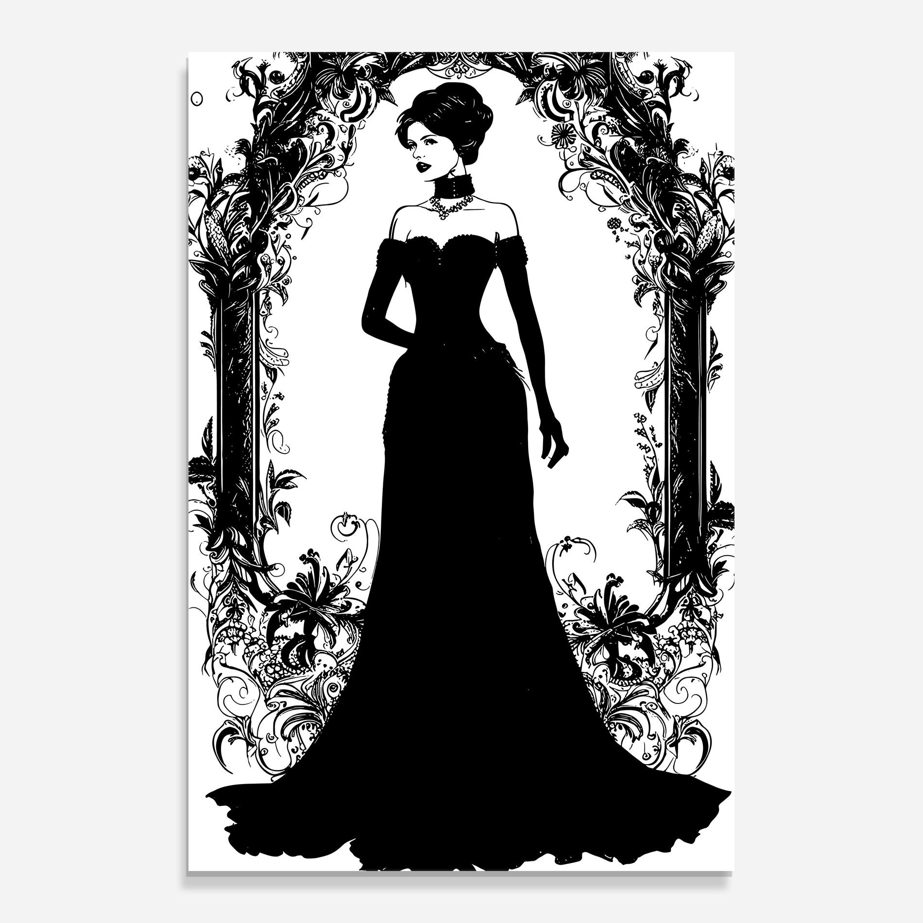 Long Vintage Dress mockup 0