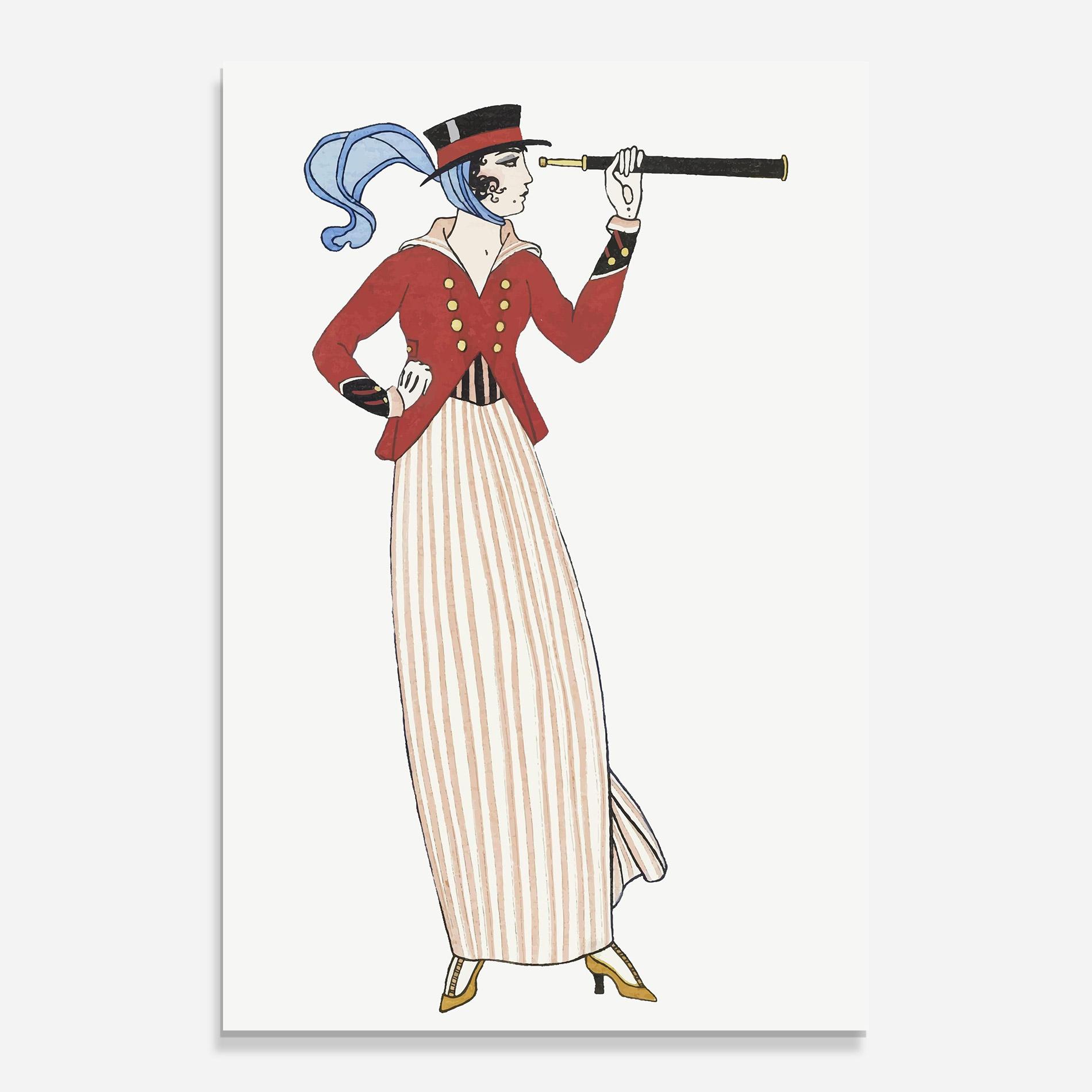 Üvegkép Old Vintage Drawing mockup 0