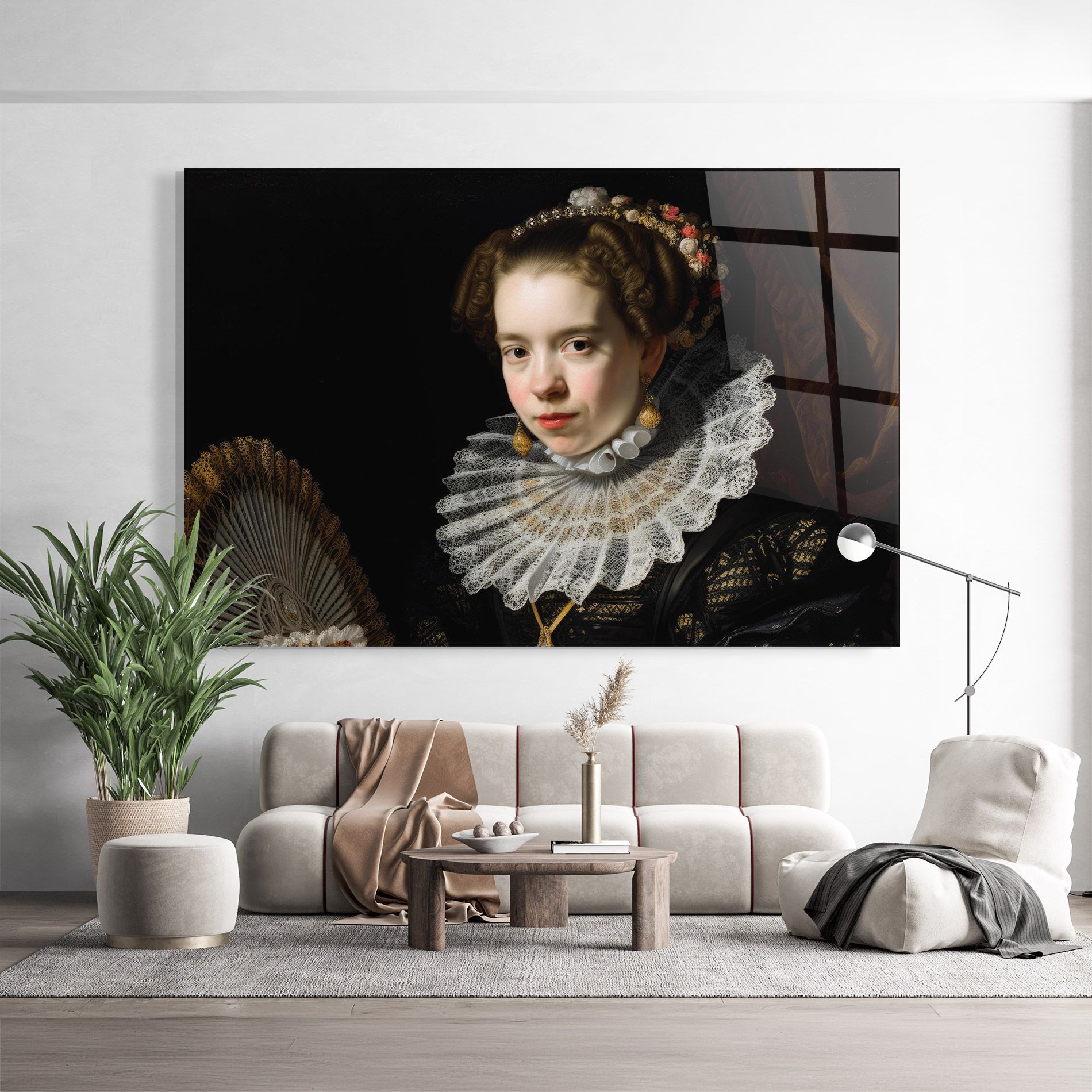 Baroque Lady Portrait mockup 9