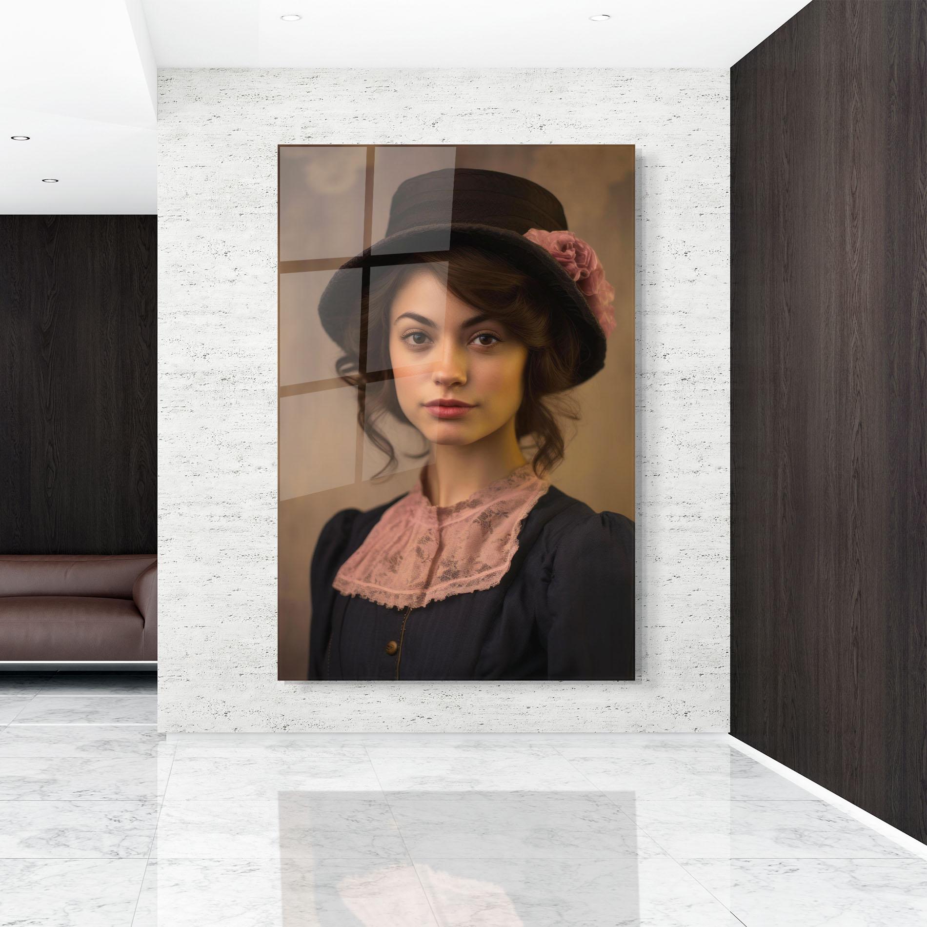 Üvegkép Dark Blue Dress mockup 9