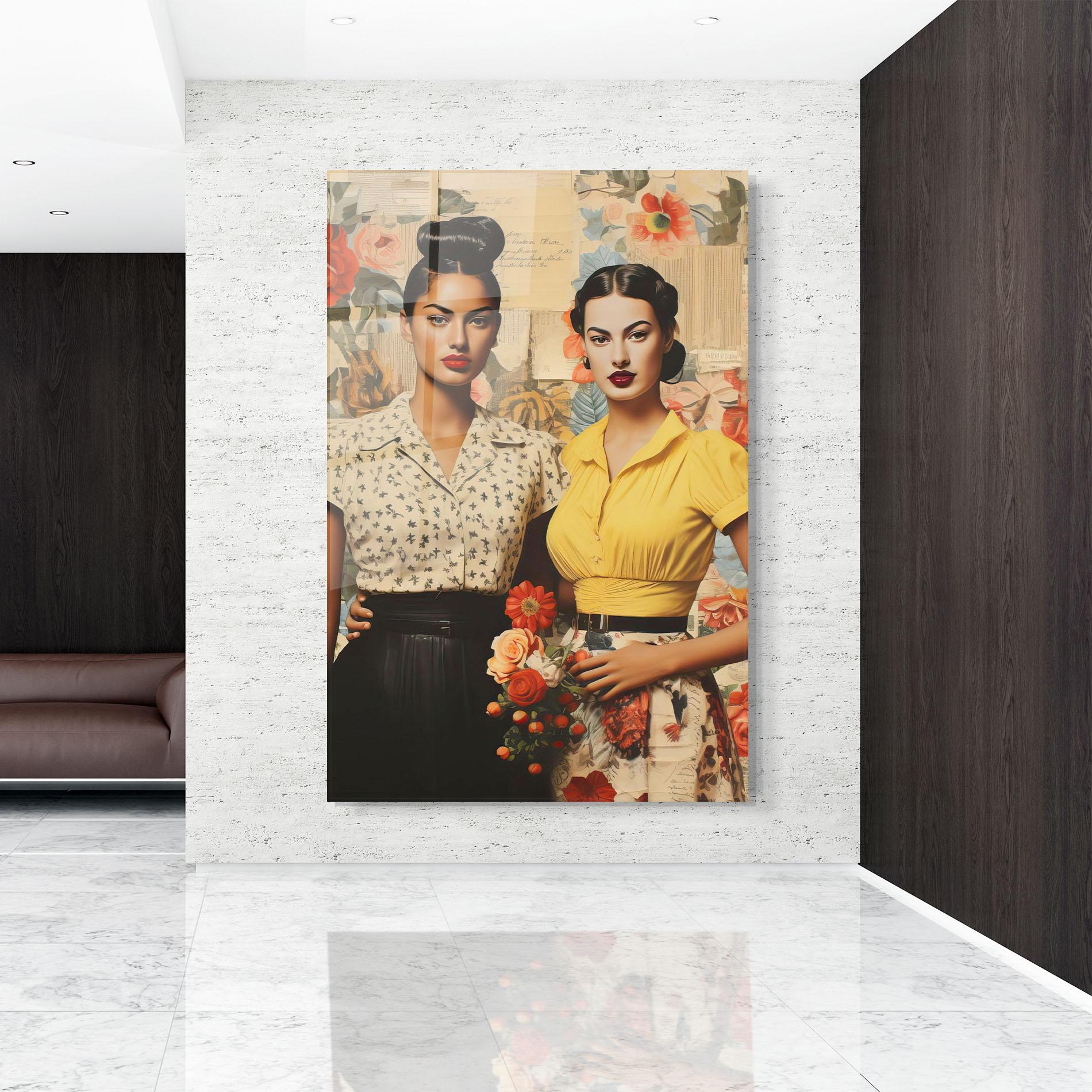 Üvegkép Friendship Vintage Power mockup 9