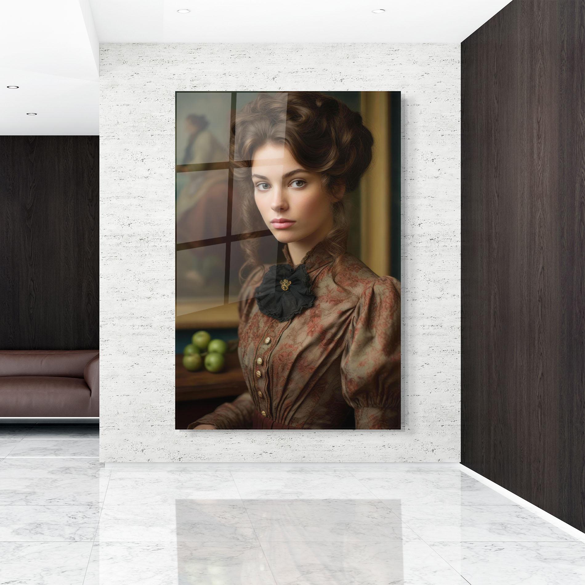 Üvegkép Green Vintage Apple mockup 9