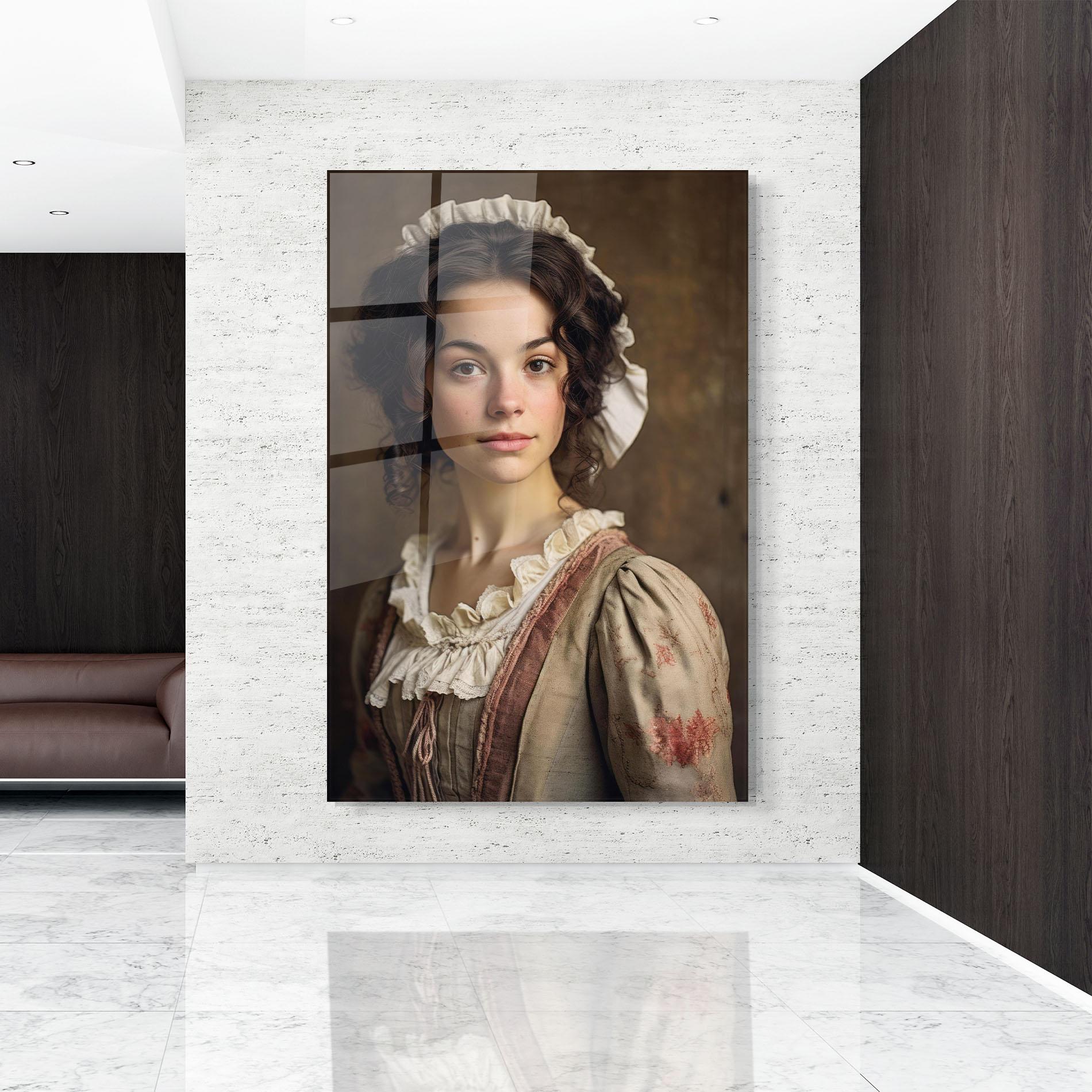 Üvegkép Light Green Dress mockup 9