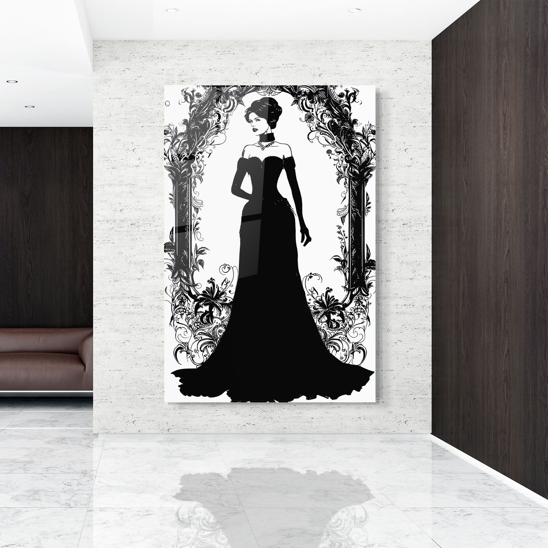 Long Vintage Dress mockup 9