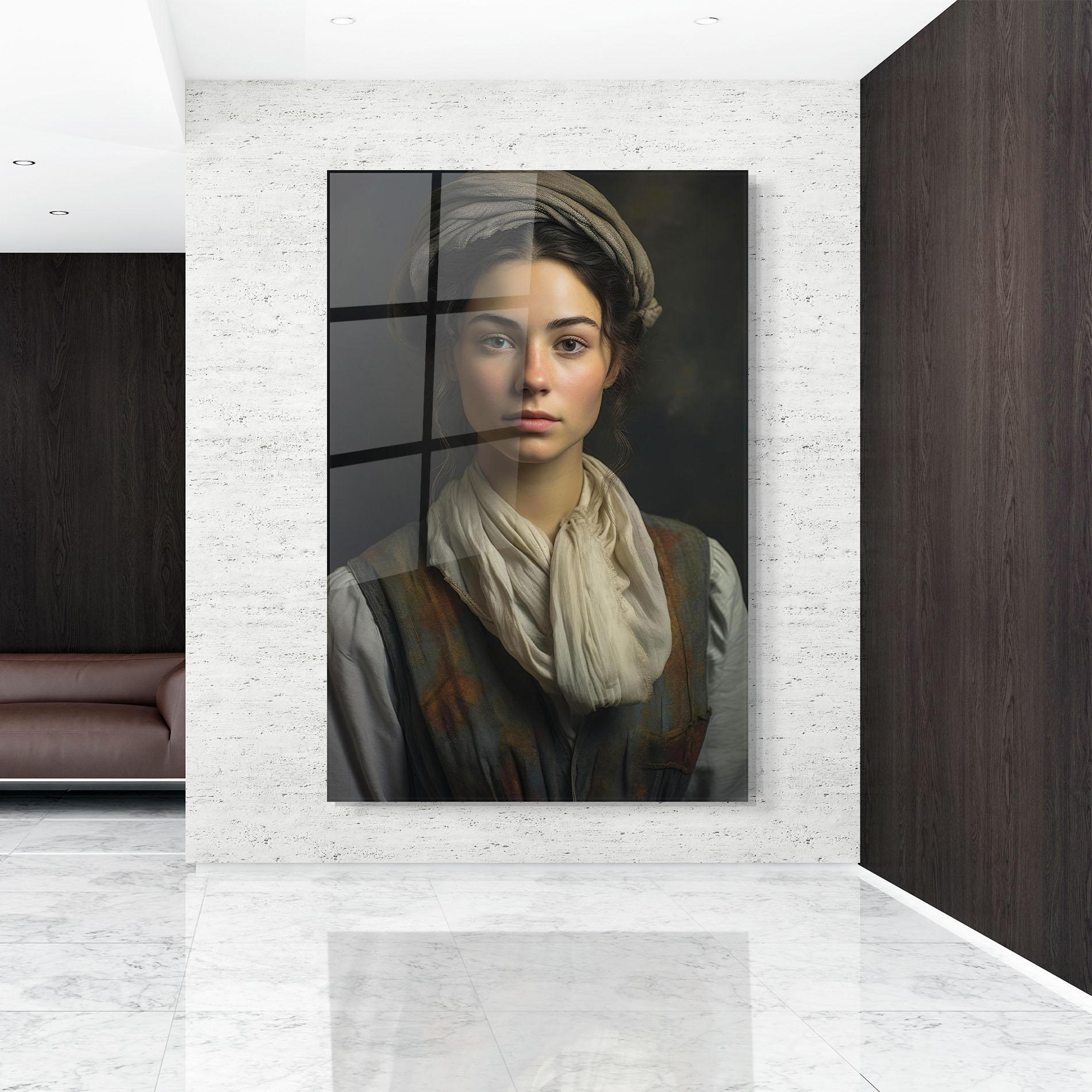 Üvegkép Vintage Pink Lips mockup 9