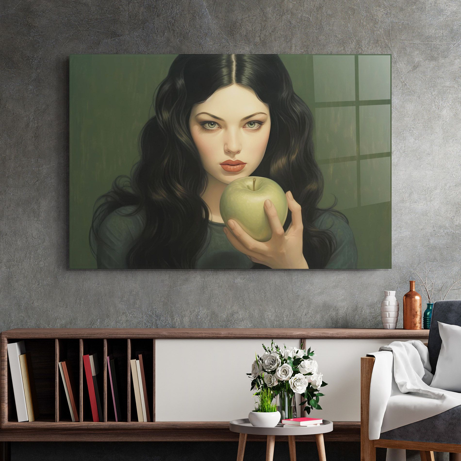 Green Apple Painting mockup 2
