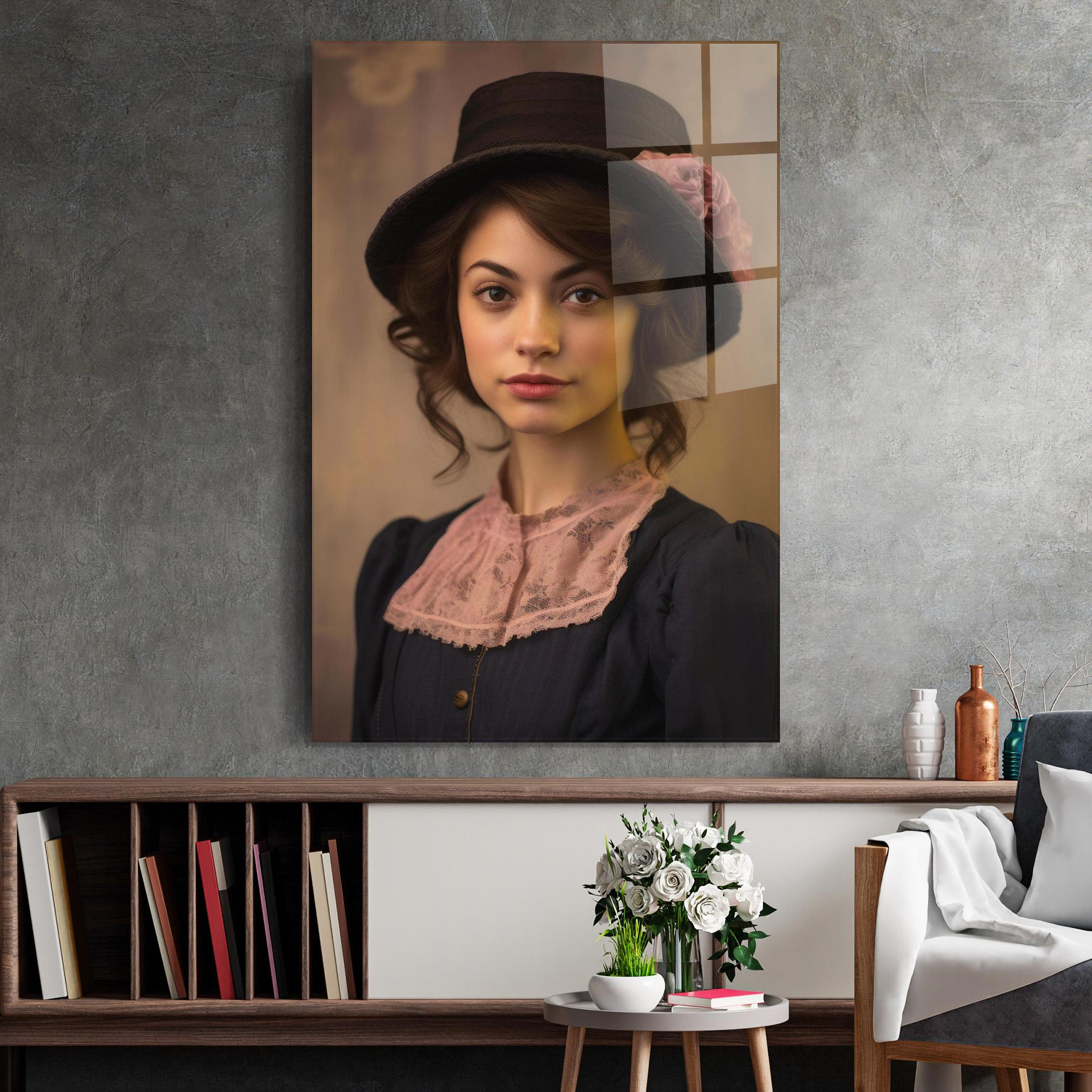 Üvegkép Dark Blue Dress mockup 2