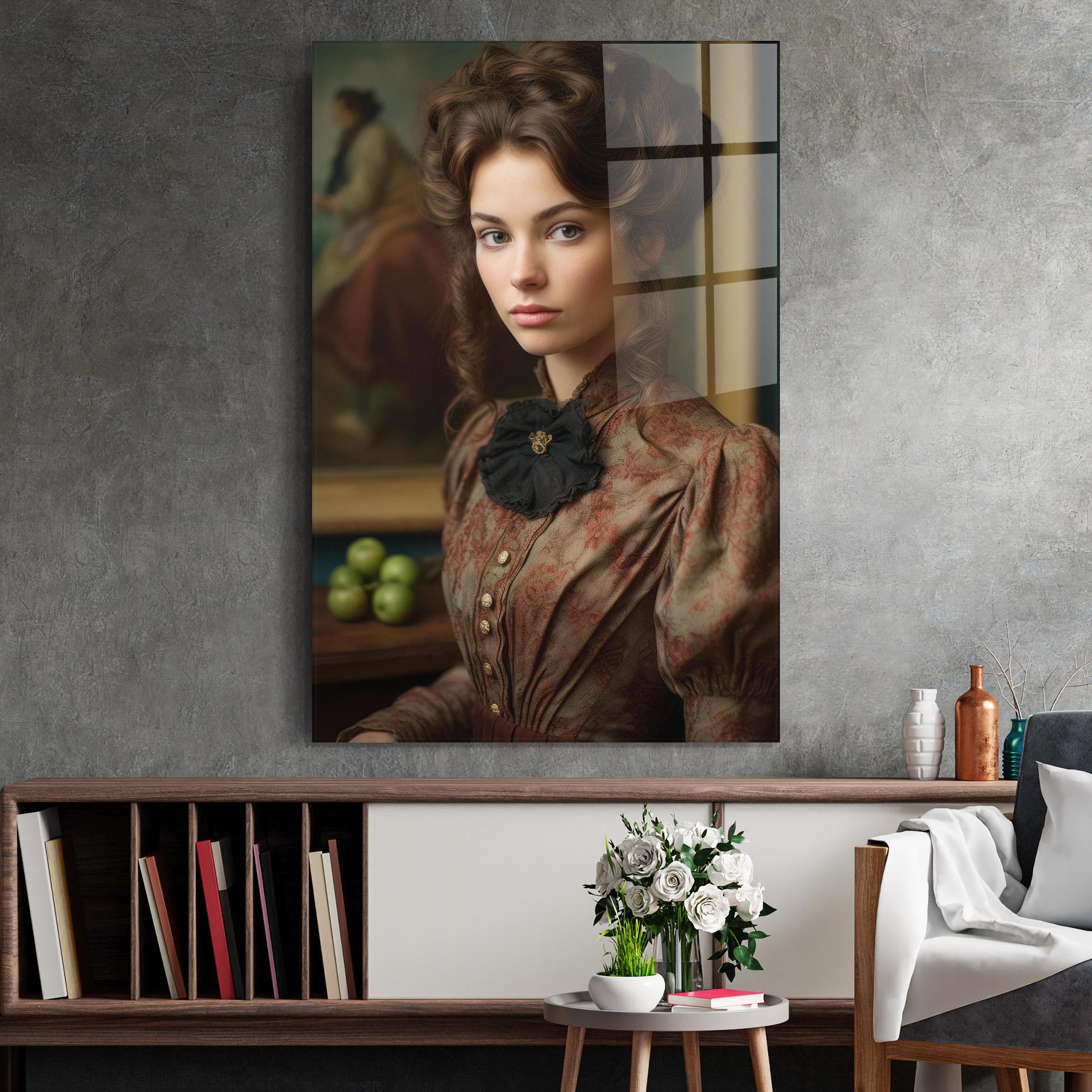 Üvegkép Green Vintage Apple mockup 2