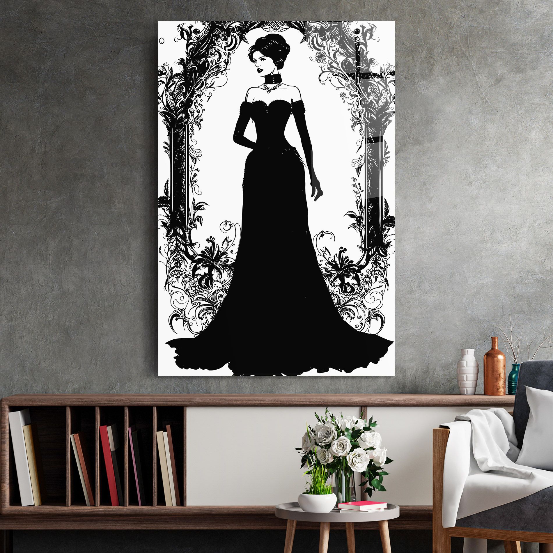 Long Vintage Dress mockup 2