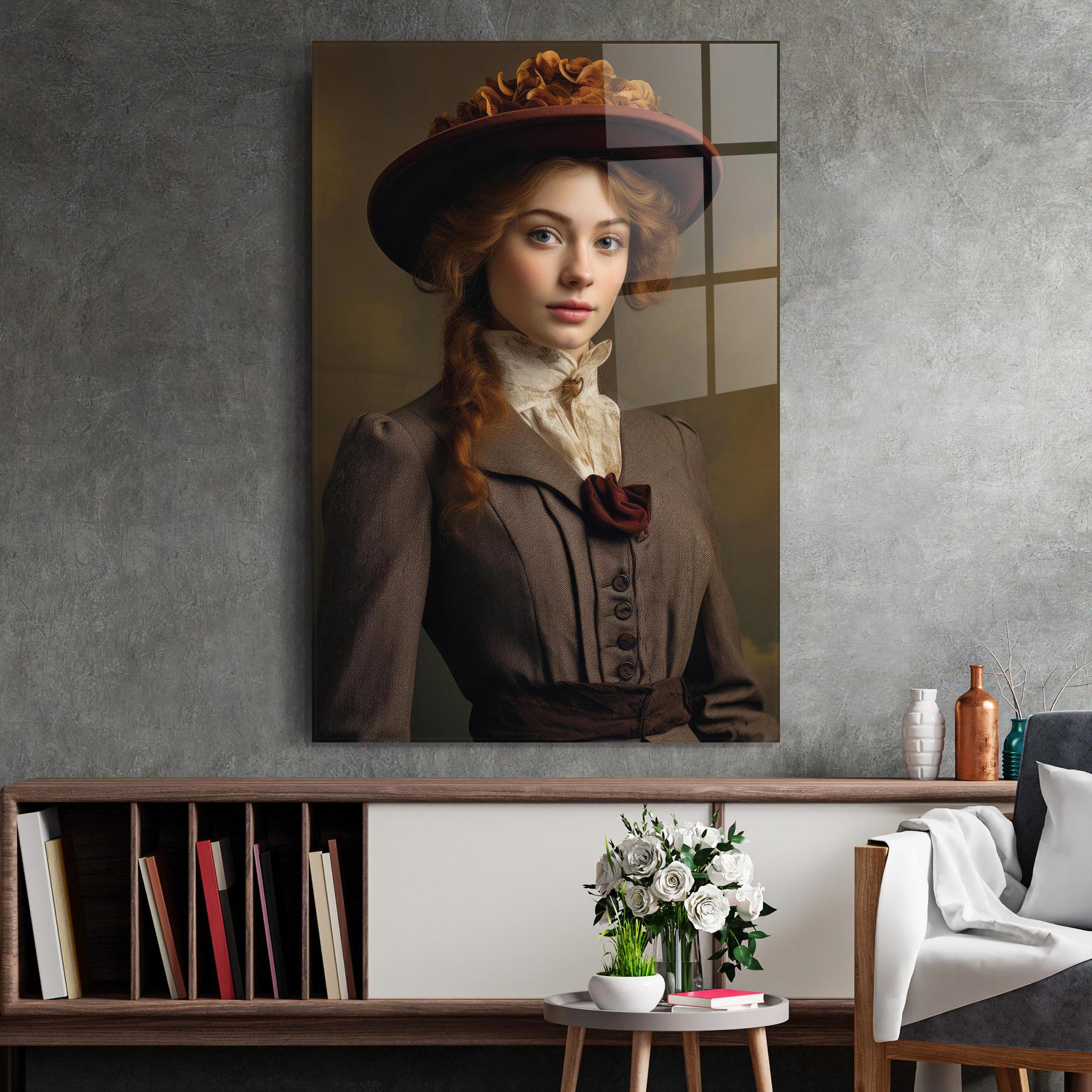 Üvegkép Red Orange Hat mockup 2