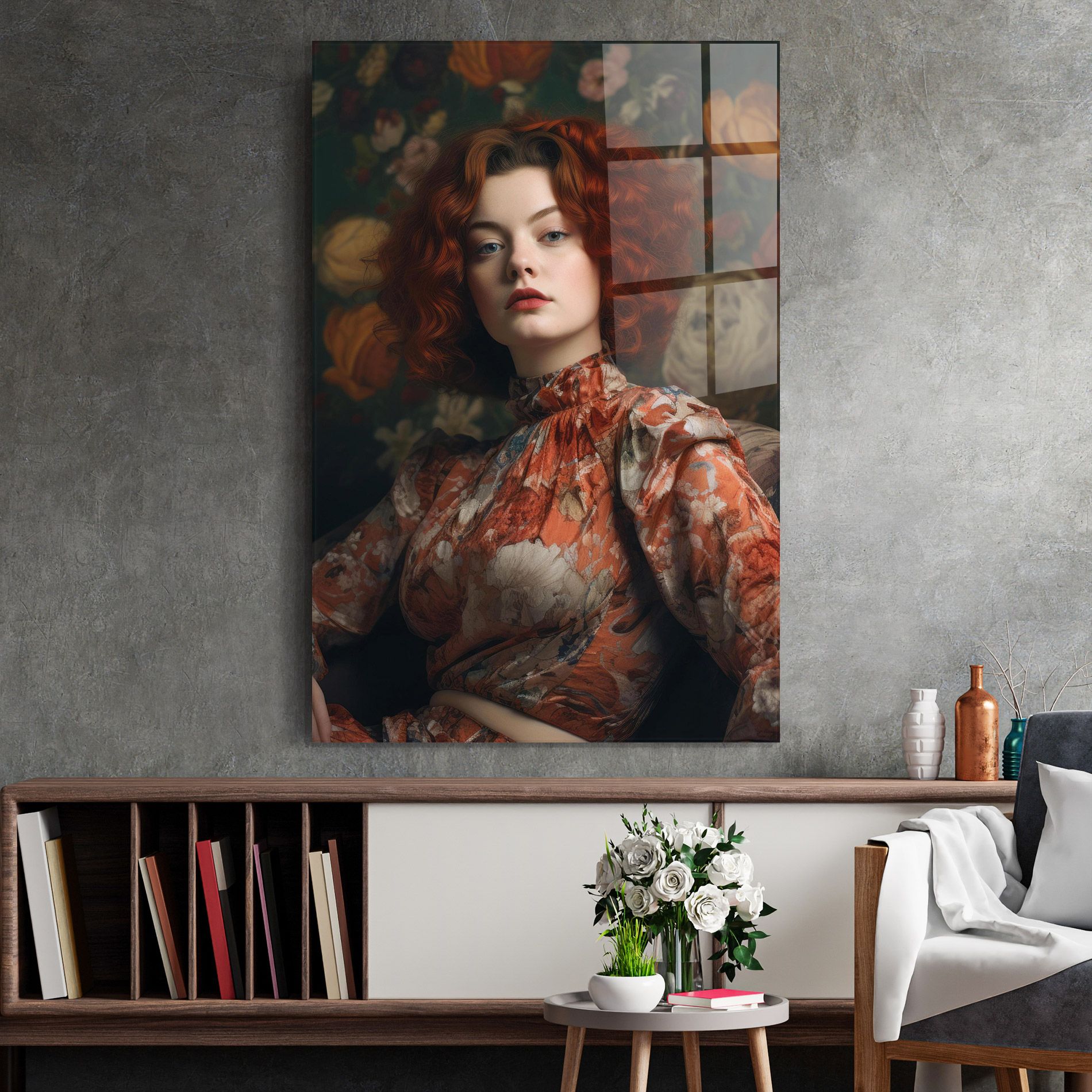 Red Vintage Hair mockup 2