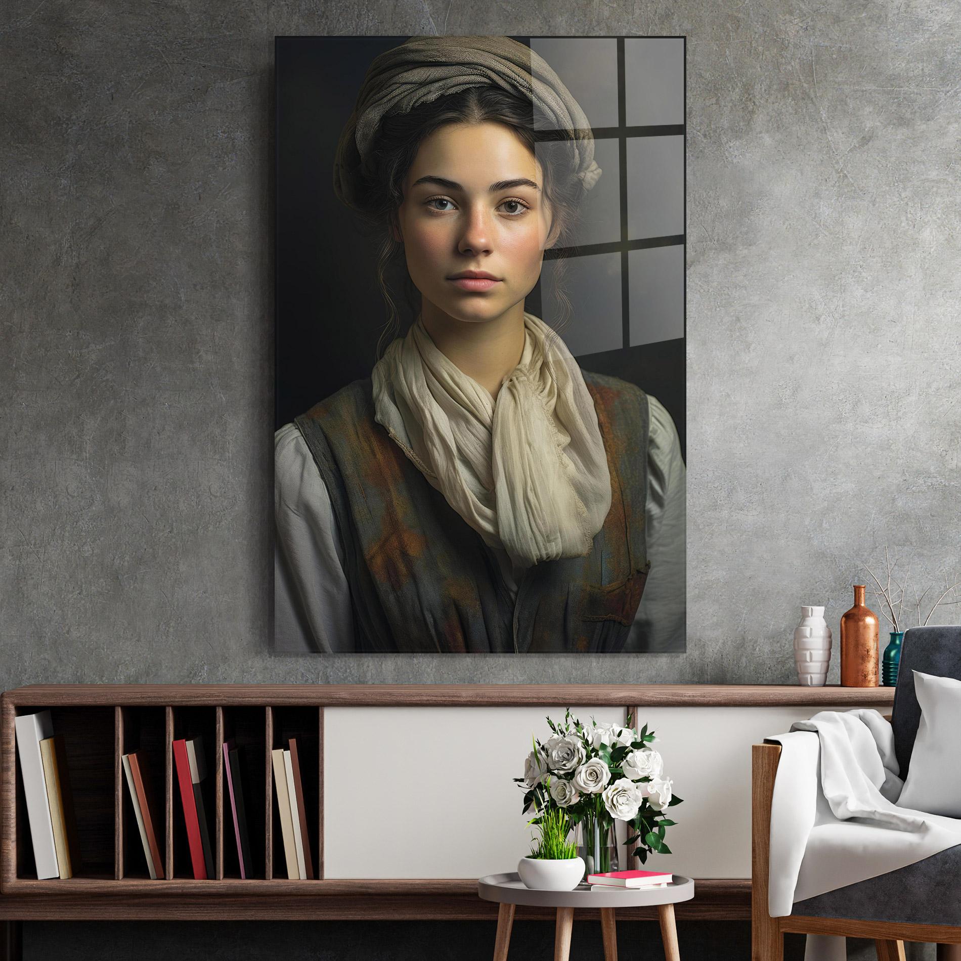 Üvegkép Vintage Pink Lips mockup 2