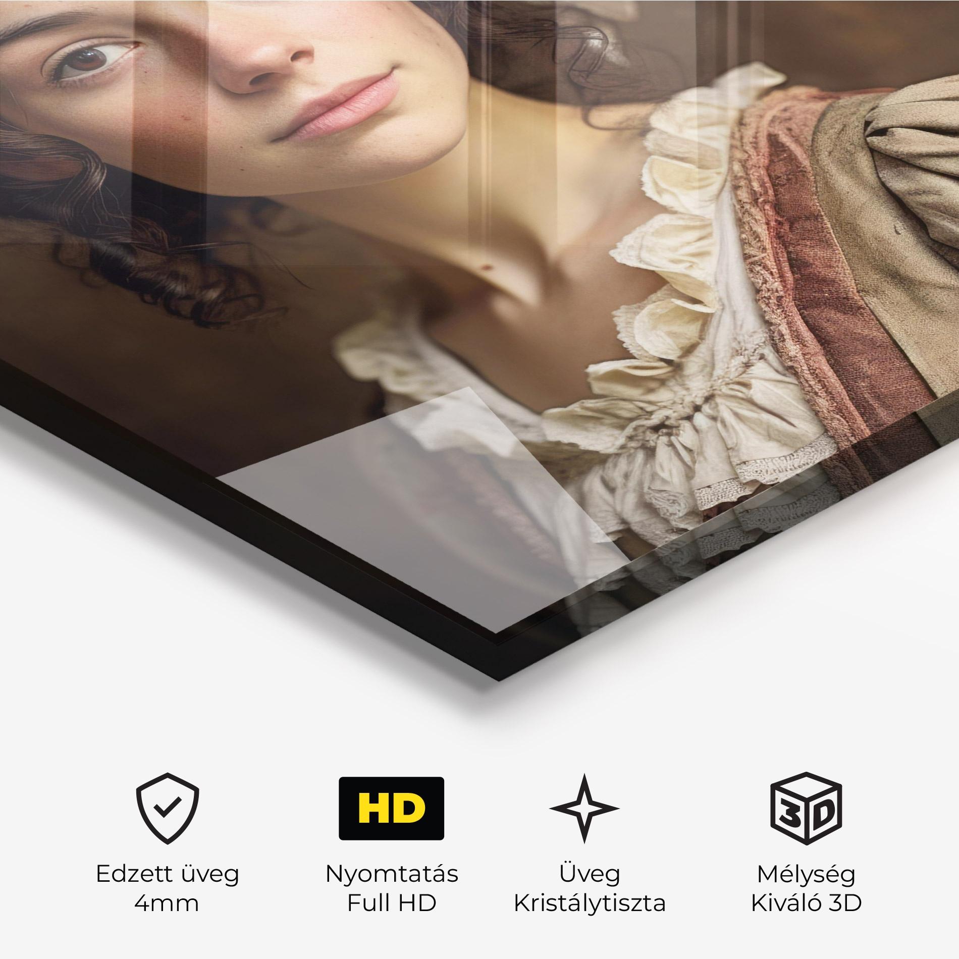 Üvegkép Light Green Dress mockup 3