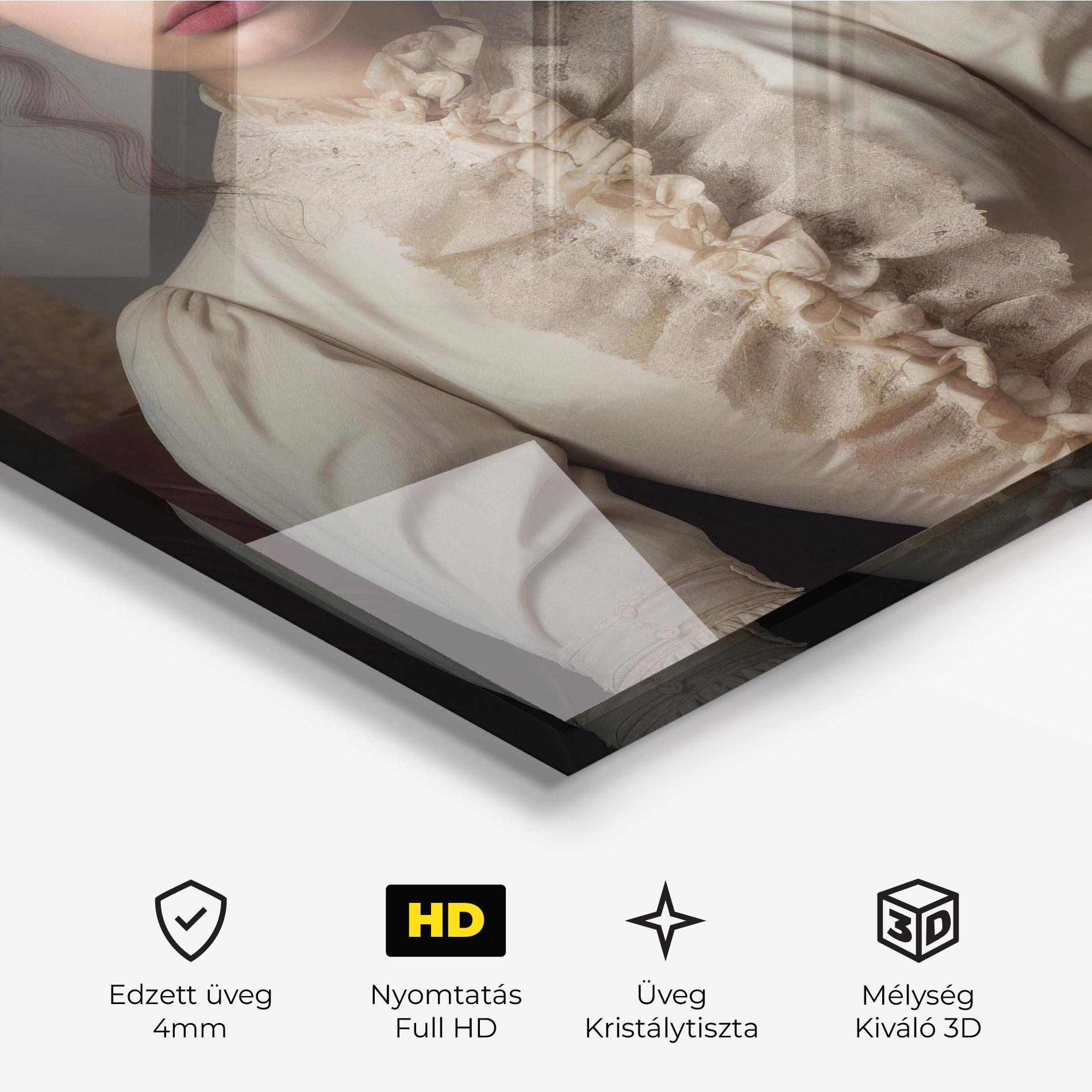 Üvegkép Pretty Vintage Dress mockup 3