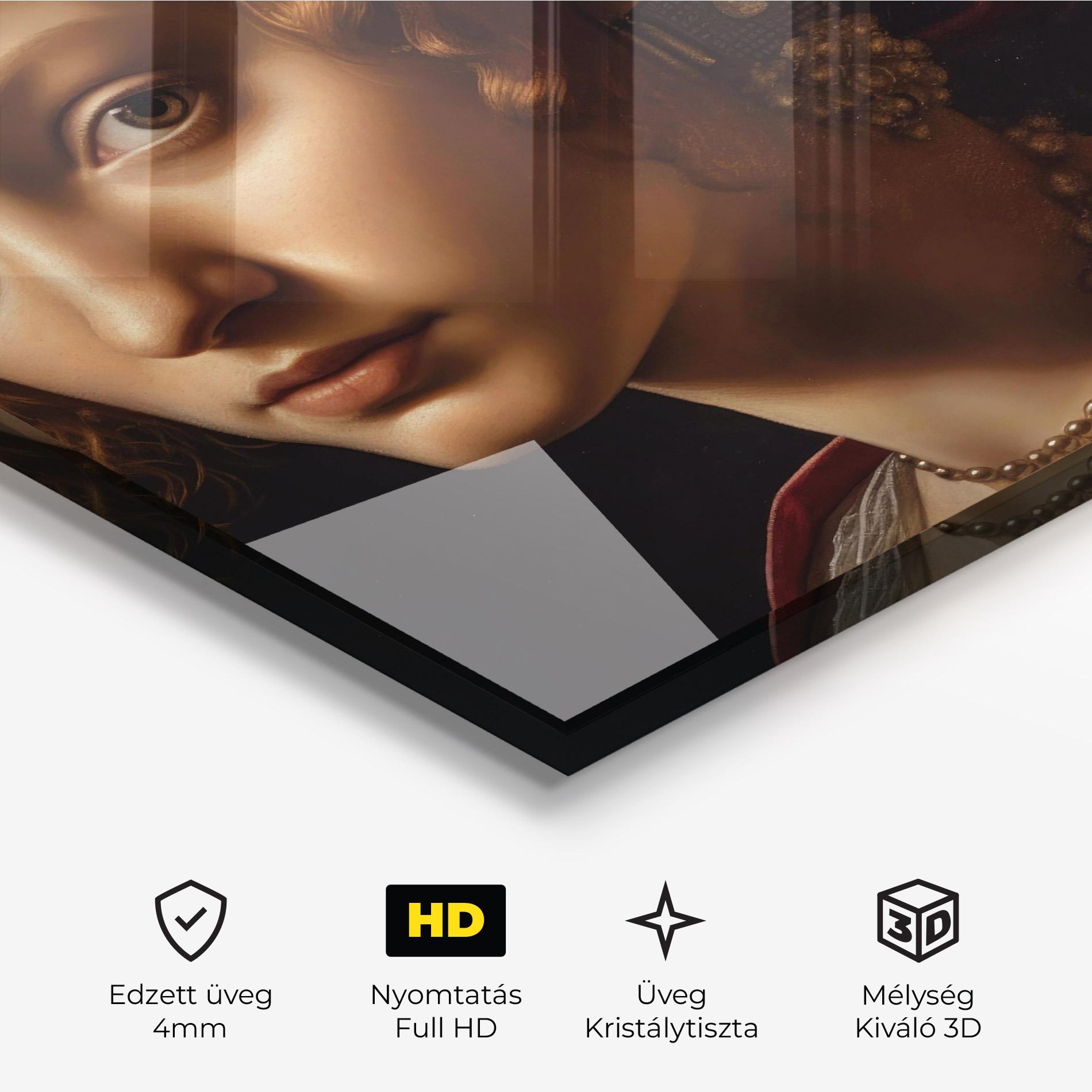 Üvegkép Red Hair Woman Art mockup 3