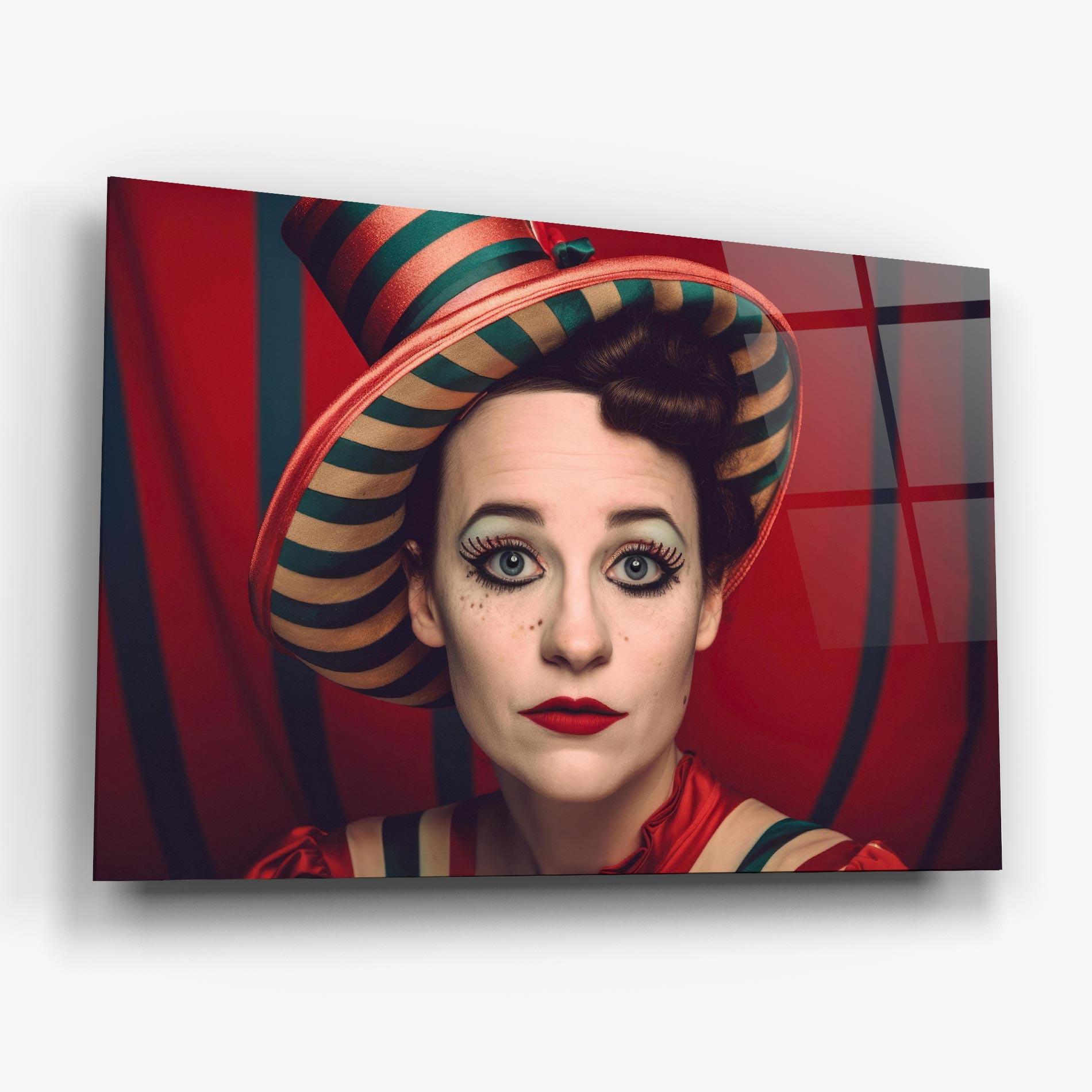 Üvegkép Carnival Vintage Portrait mockup 6
