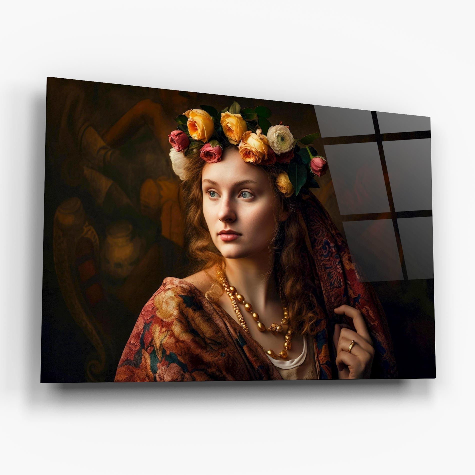 Üvegkép Renaissance Woman mockup 6