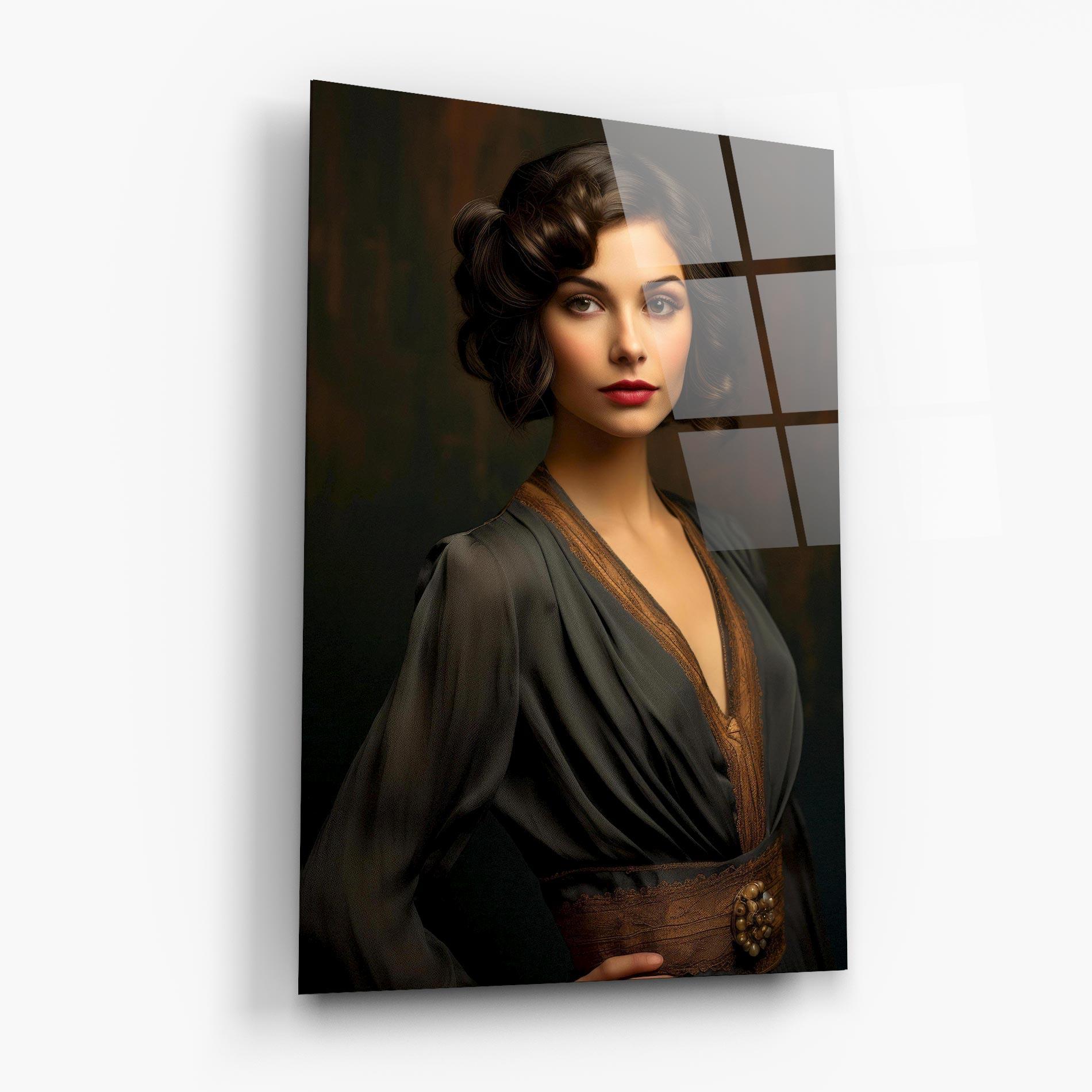 Üvegkép Black Vintage Dress mockup 6