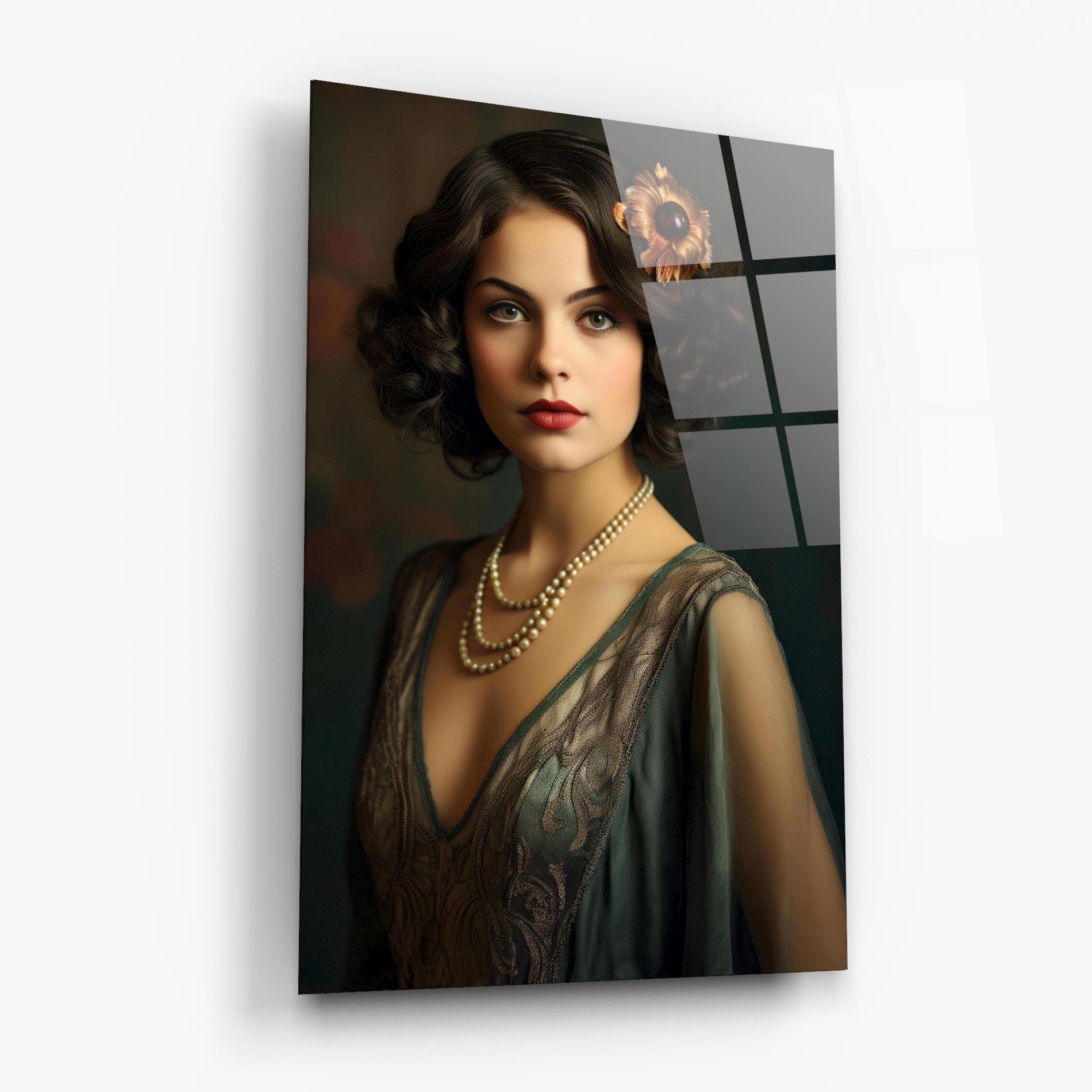 Üvegkép Green Vintage Blouse mockup 6