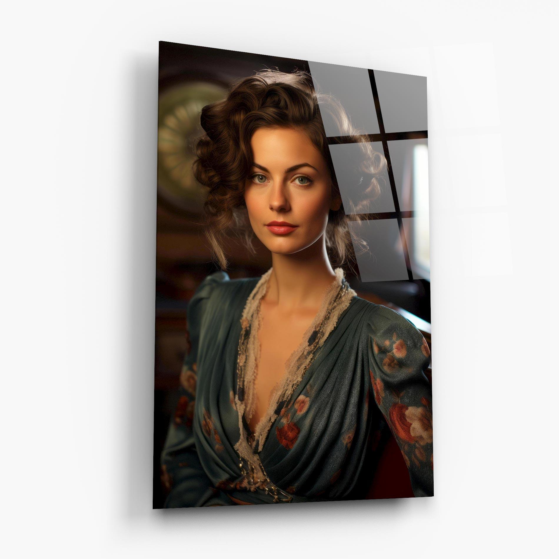 Üvegkép Pink Flowers Dress mockup 6