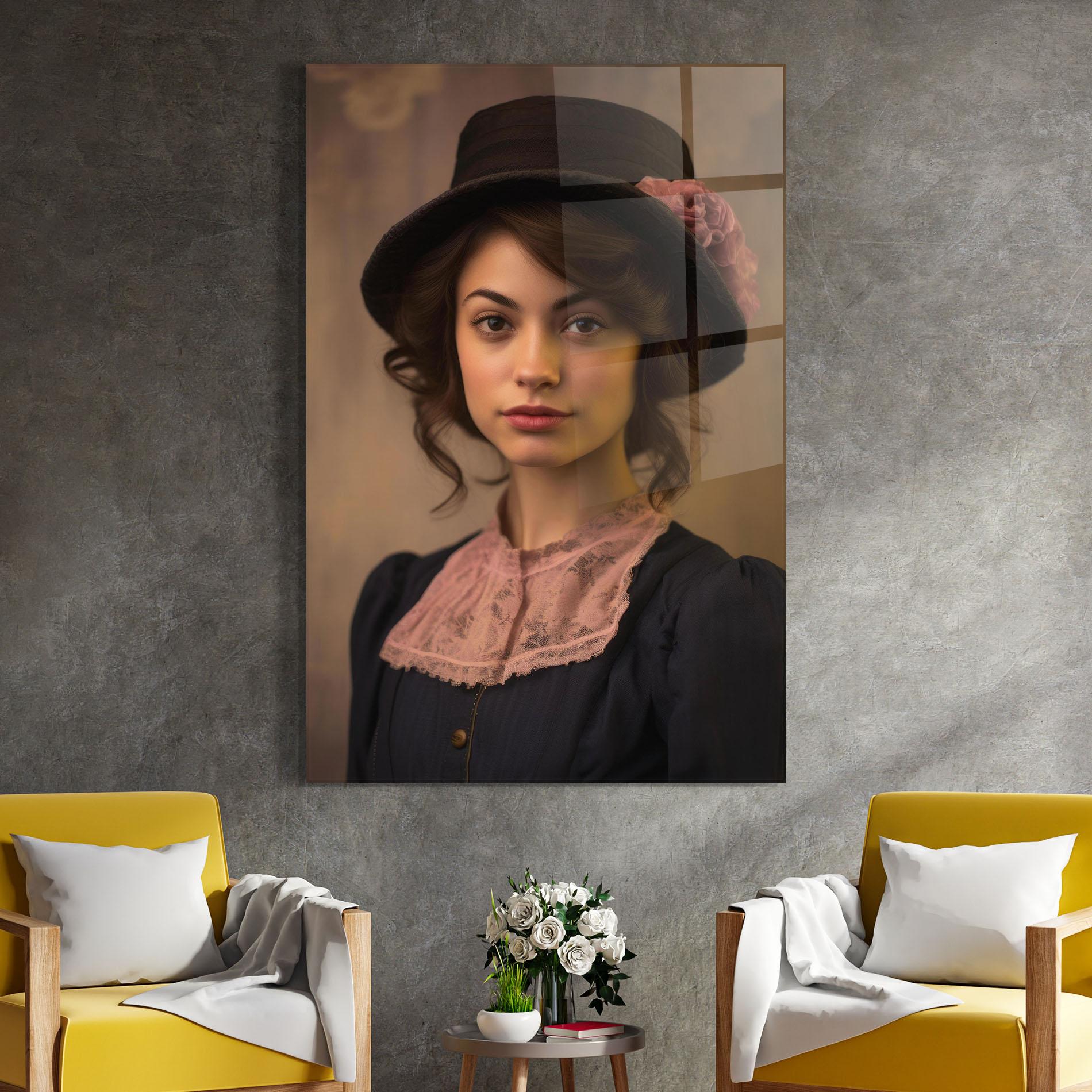 Üvegkép Dark Blue Dress mockup 4