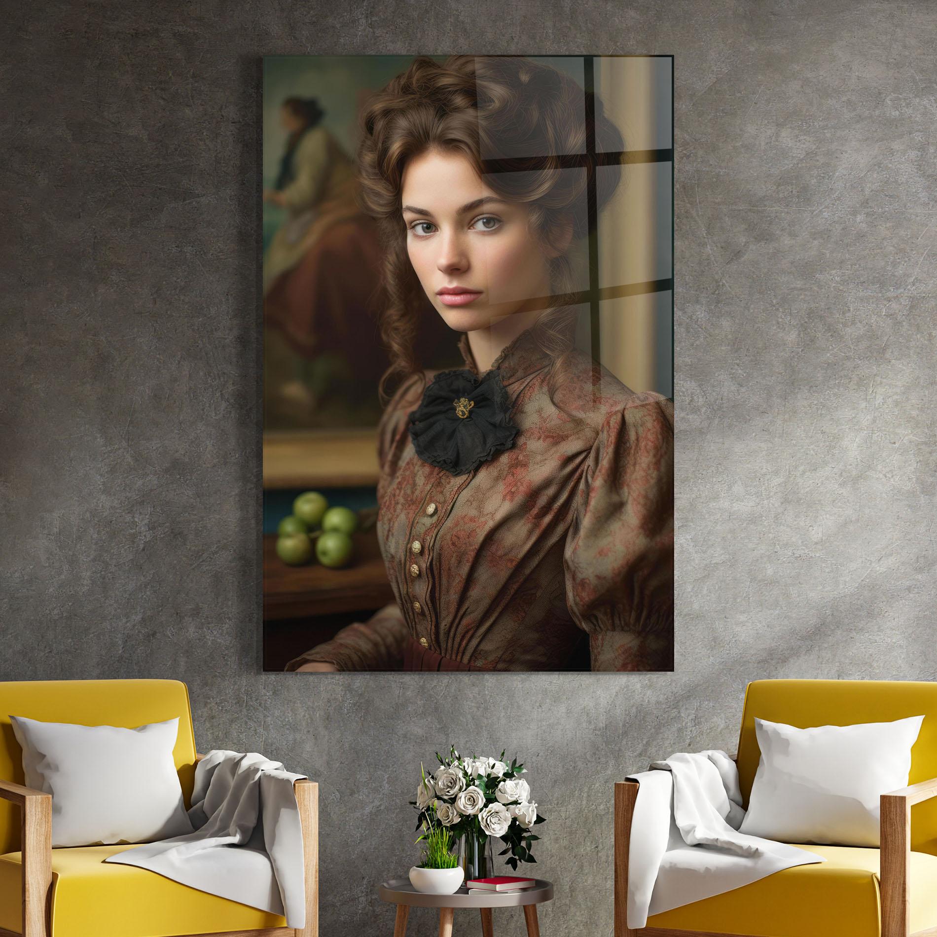 Üvegkép Green Vintage Apple mockup 4