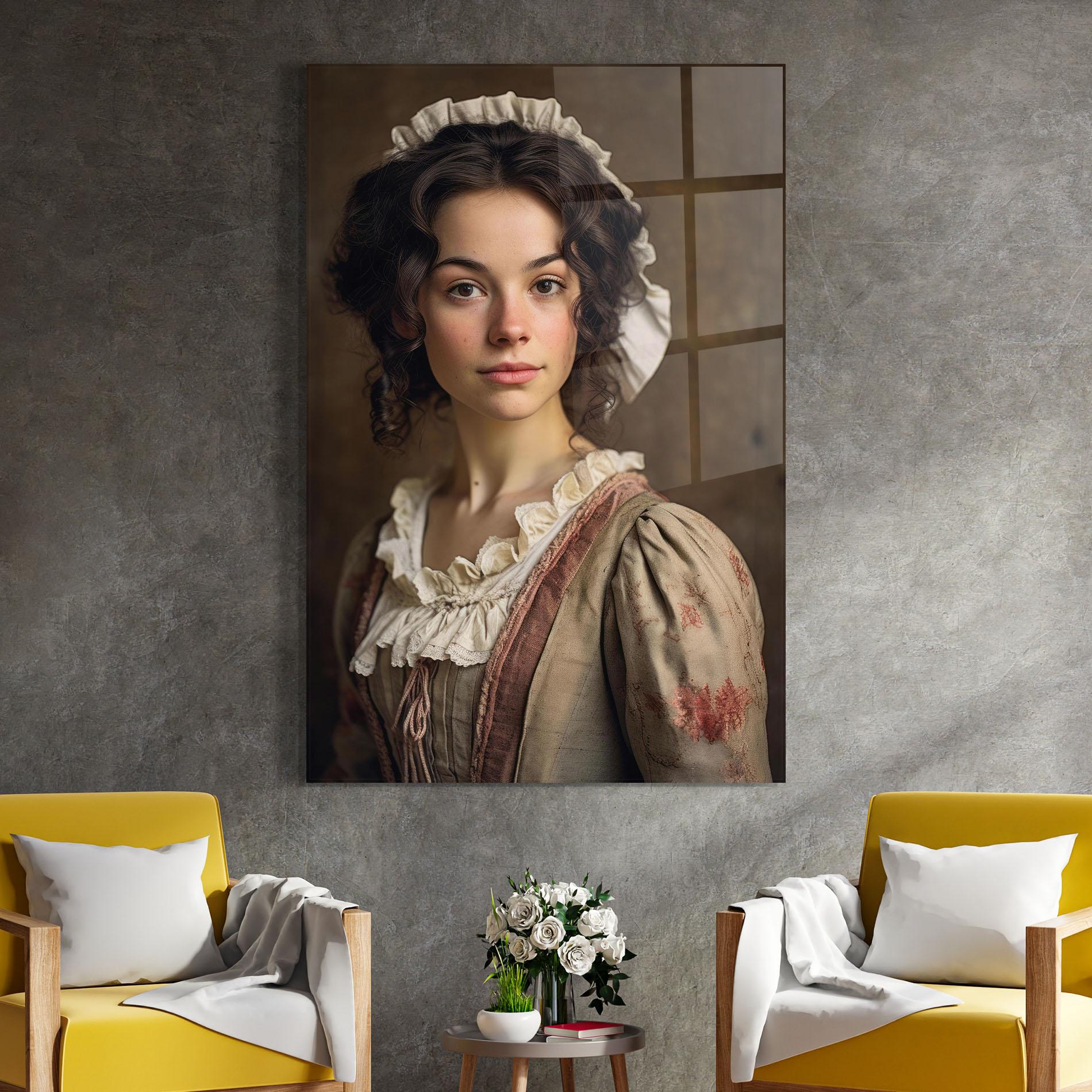 Üvegkép Light Green Dress mockup 4