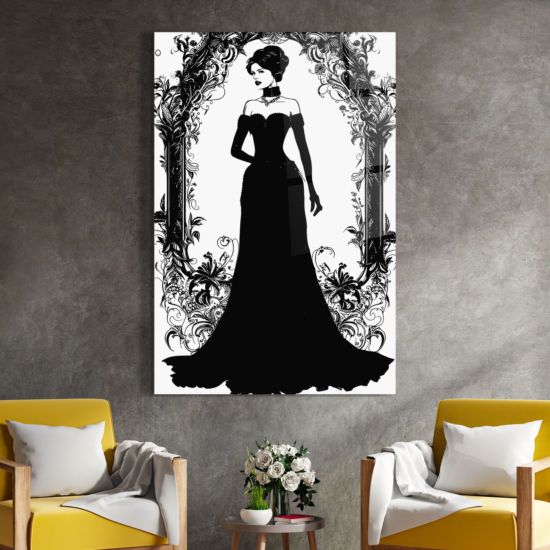 Long Vintage Dress mockup 4