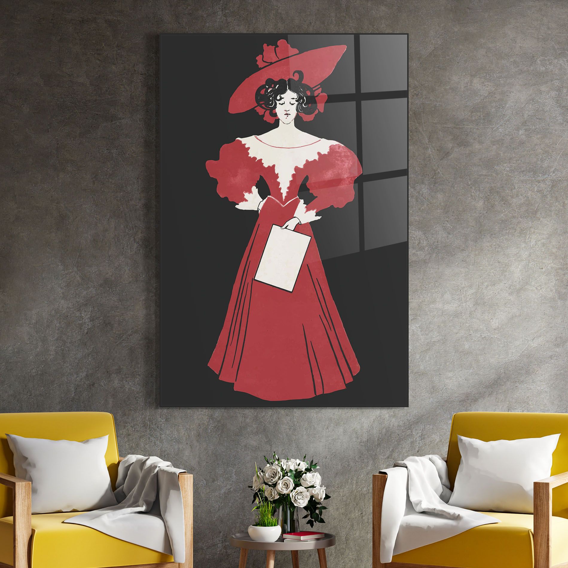 Old Red Dress mockup 4