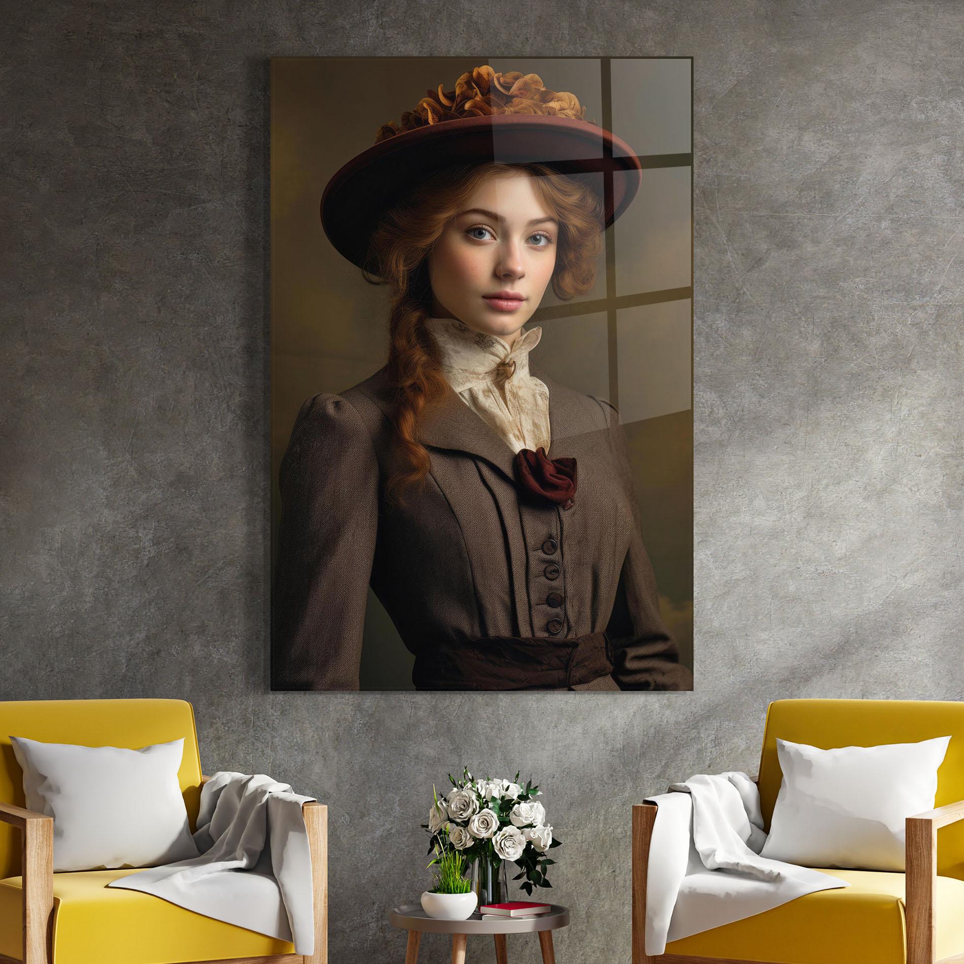 Üvegkép Red Orange Hat mockup 4