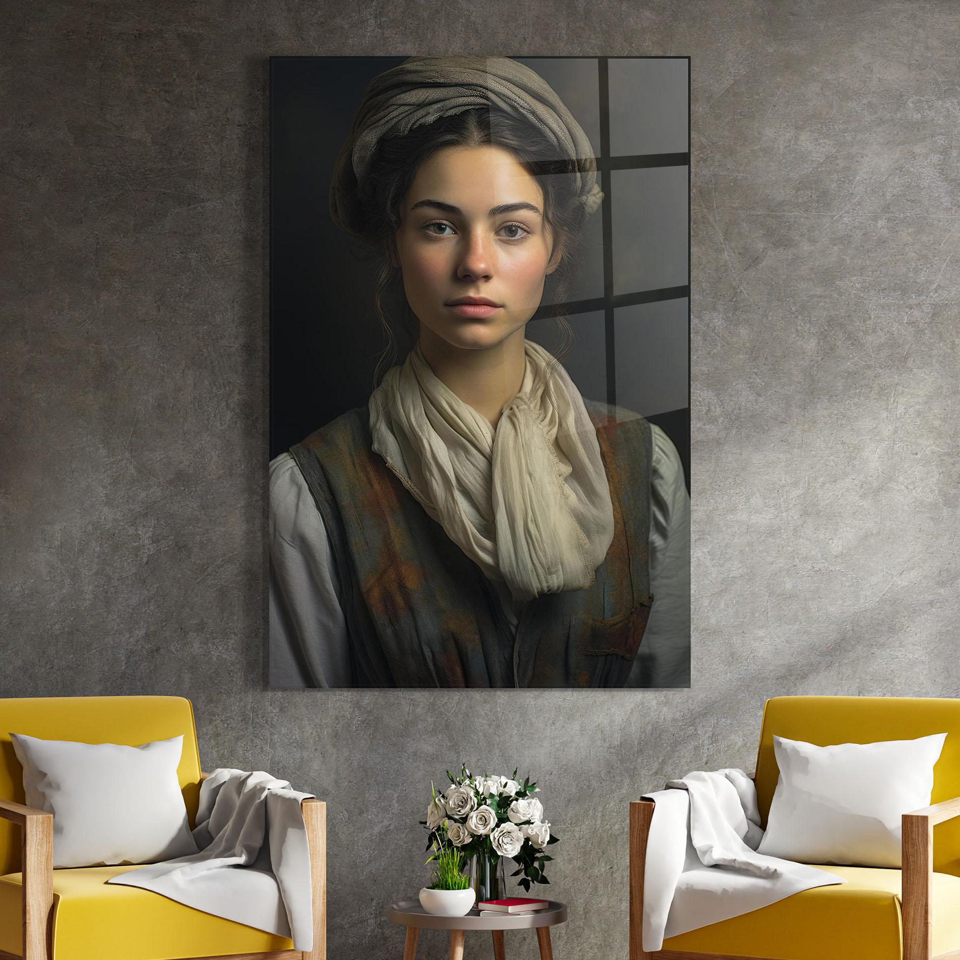 Üvegkép Vintage Pink Lips mockup 4