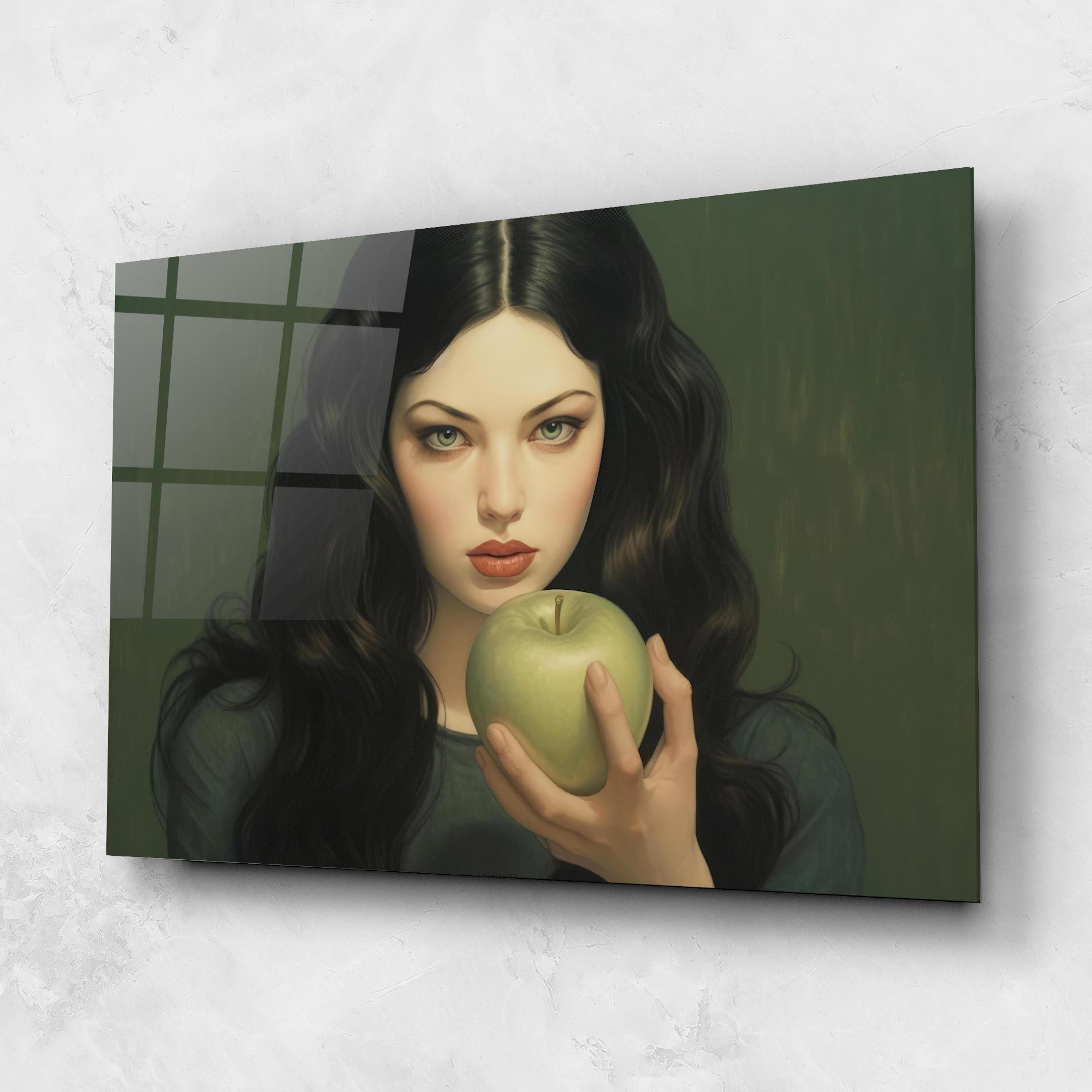 Green Apple Painting mockup 1