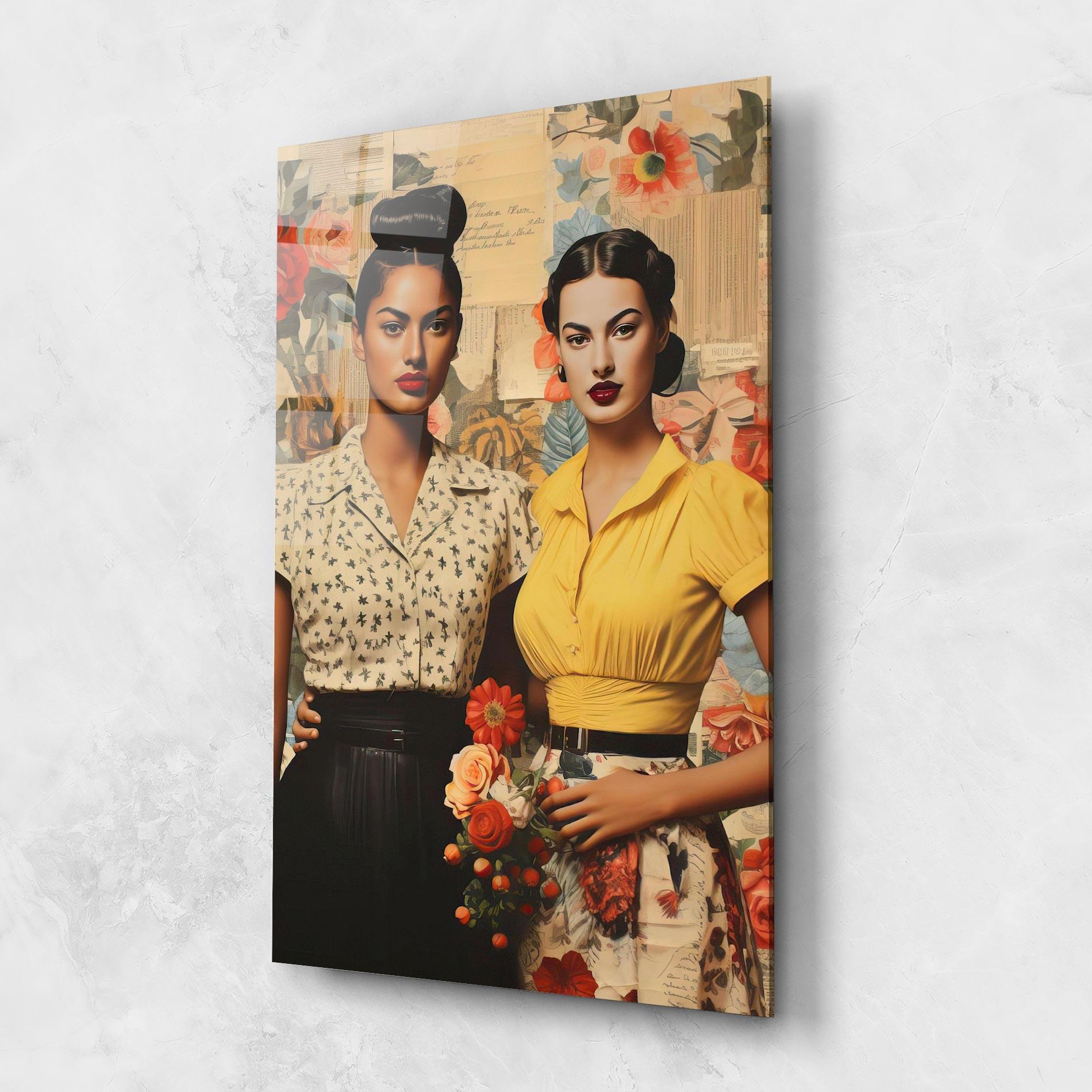 Üvegkép Friendship Vintage Power mockup 1