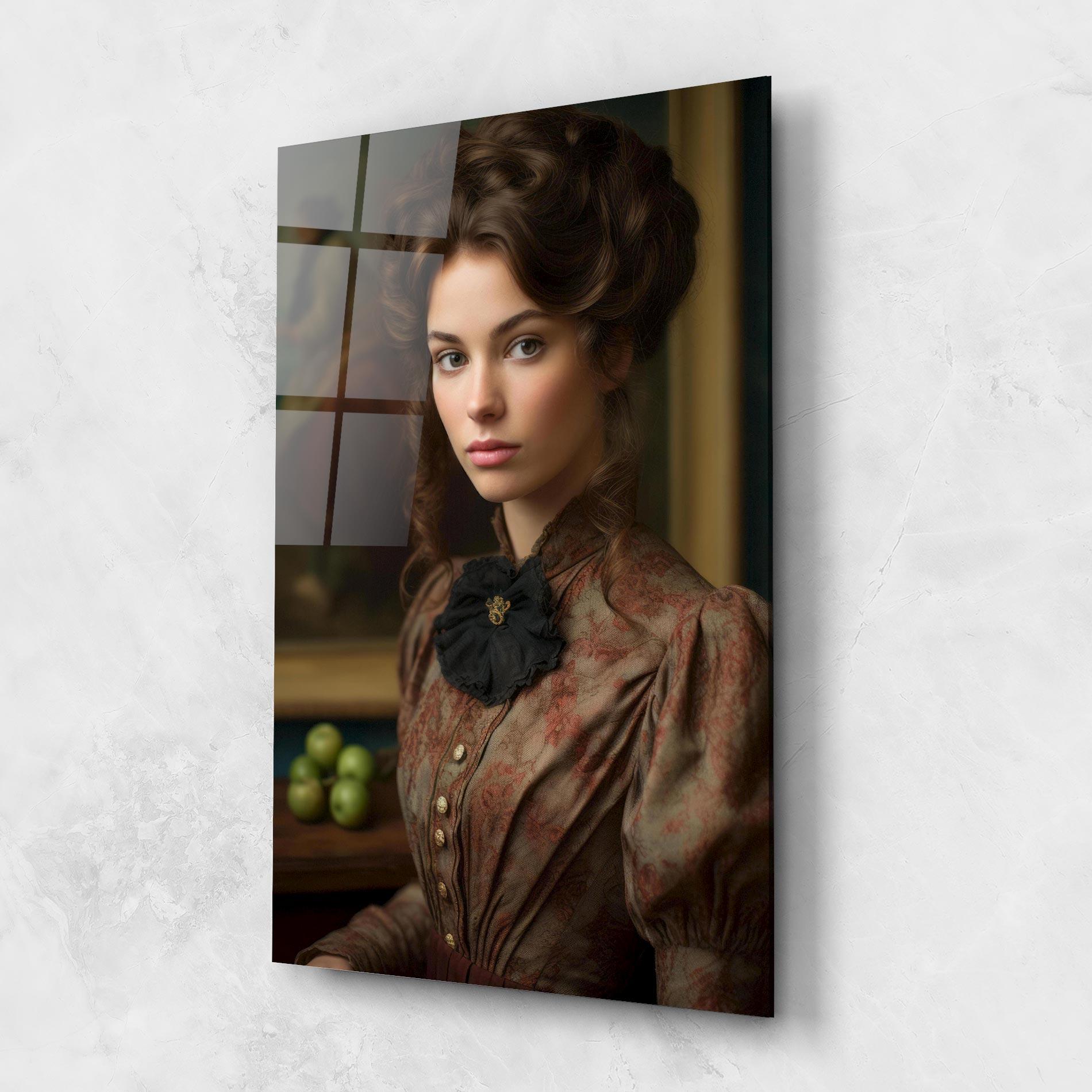 Üvegkép Green Vintage Apple mockup 1