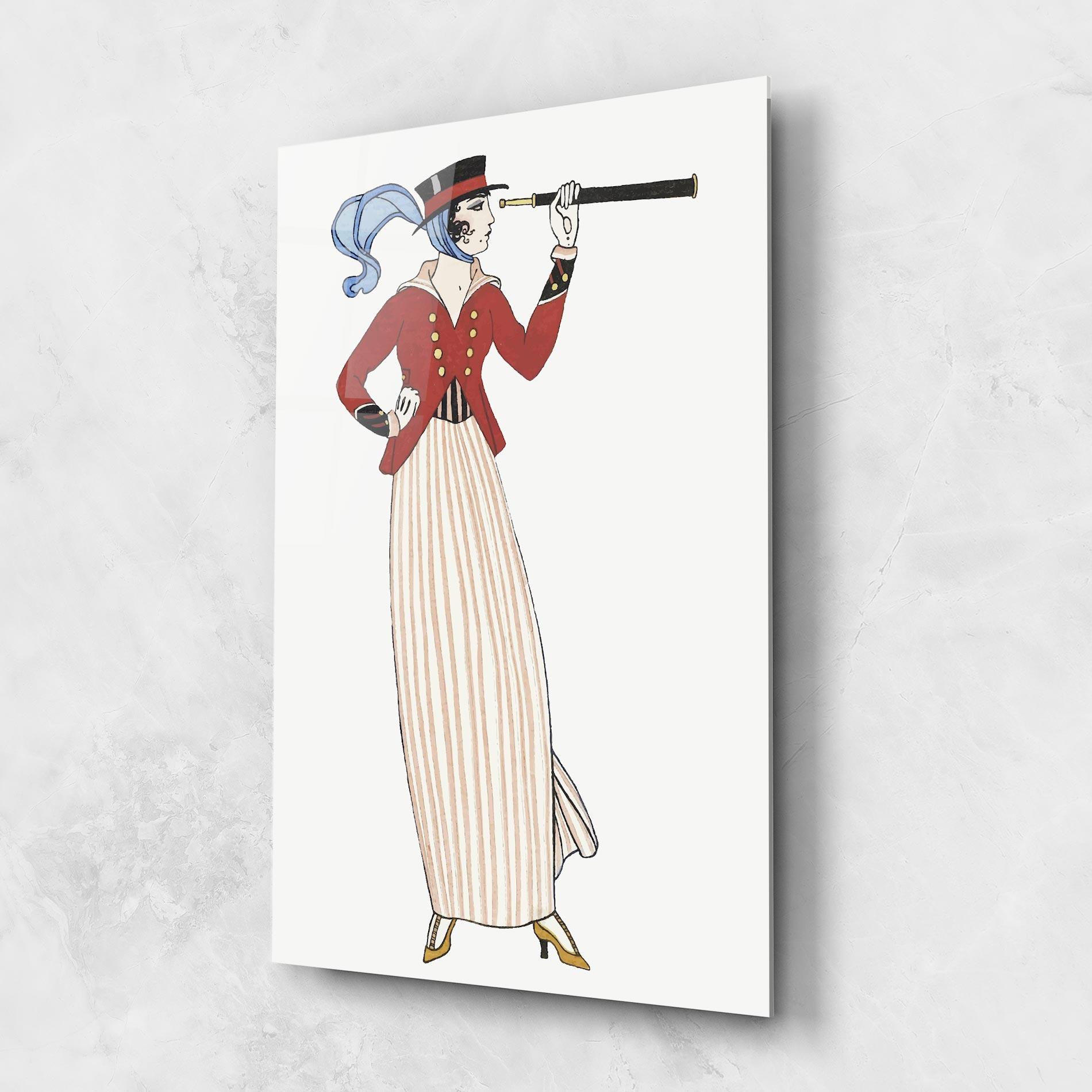 Üvegkép Old Vintage Drawing mockup 1