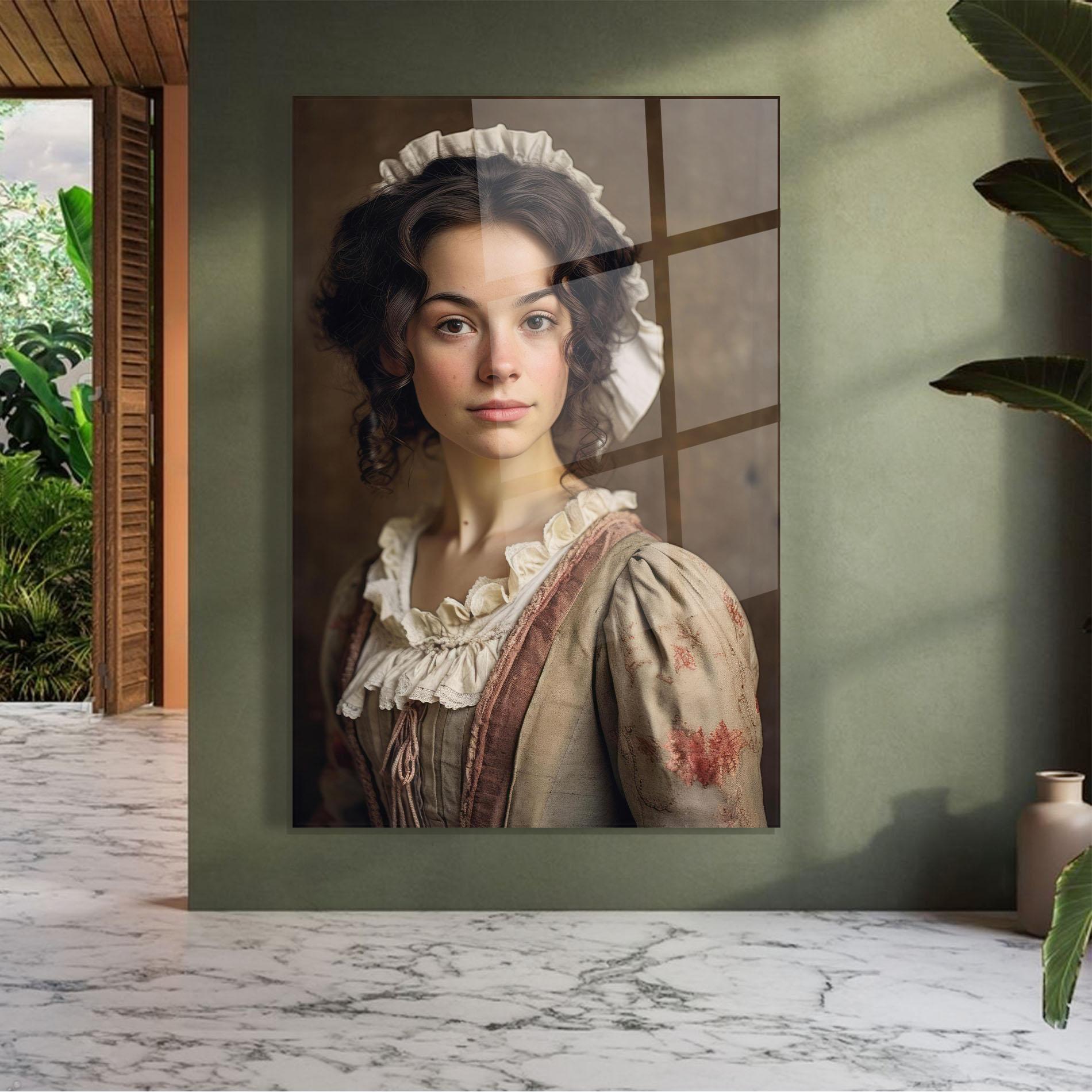 Üvegkép Light Green Dress mockup 7