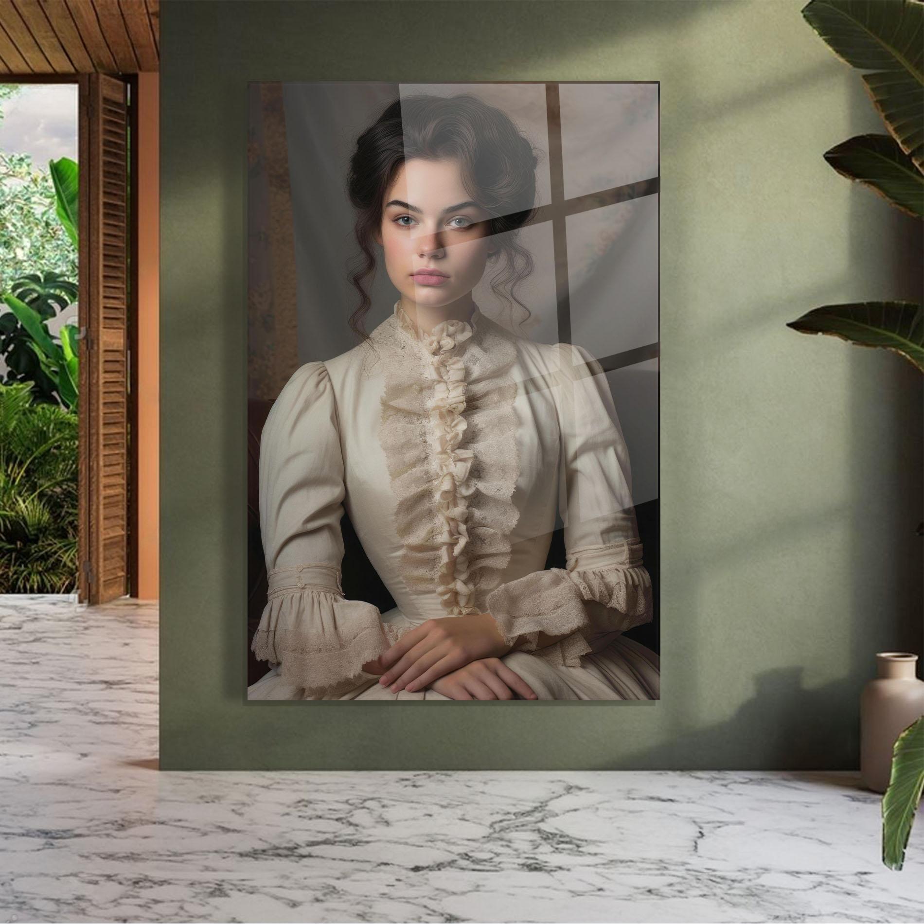 Üvegkép Pretty Vintage Dress mockup 7