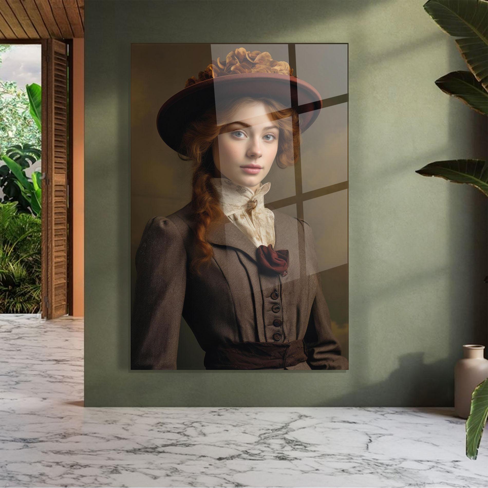 Üvegkép Red Orange Hat mockup 7