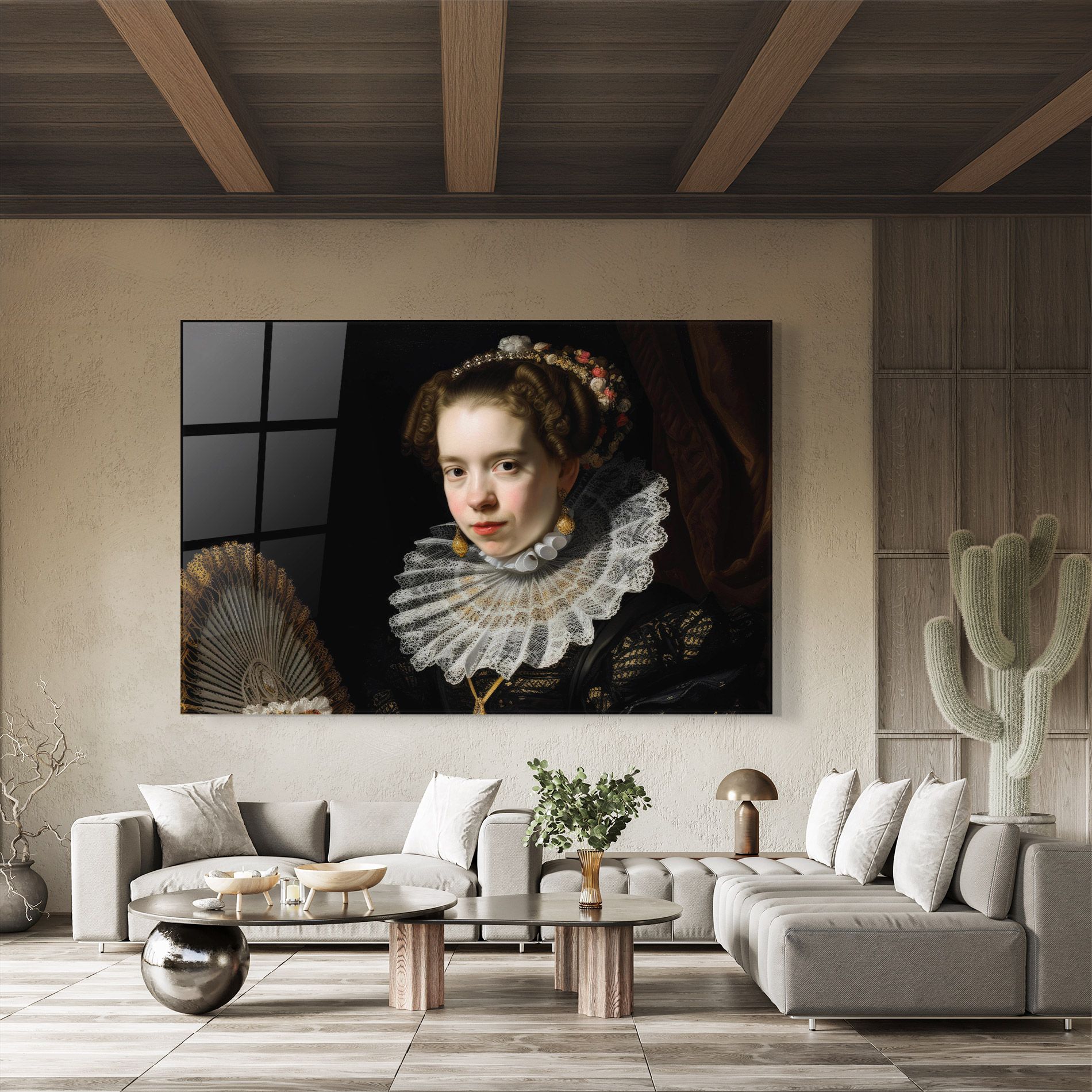 Baroque Lady Portrait mockup 8