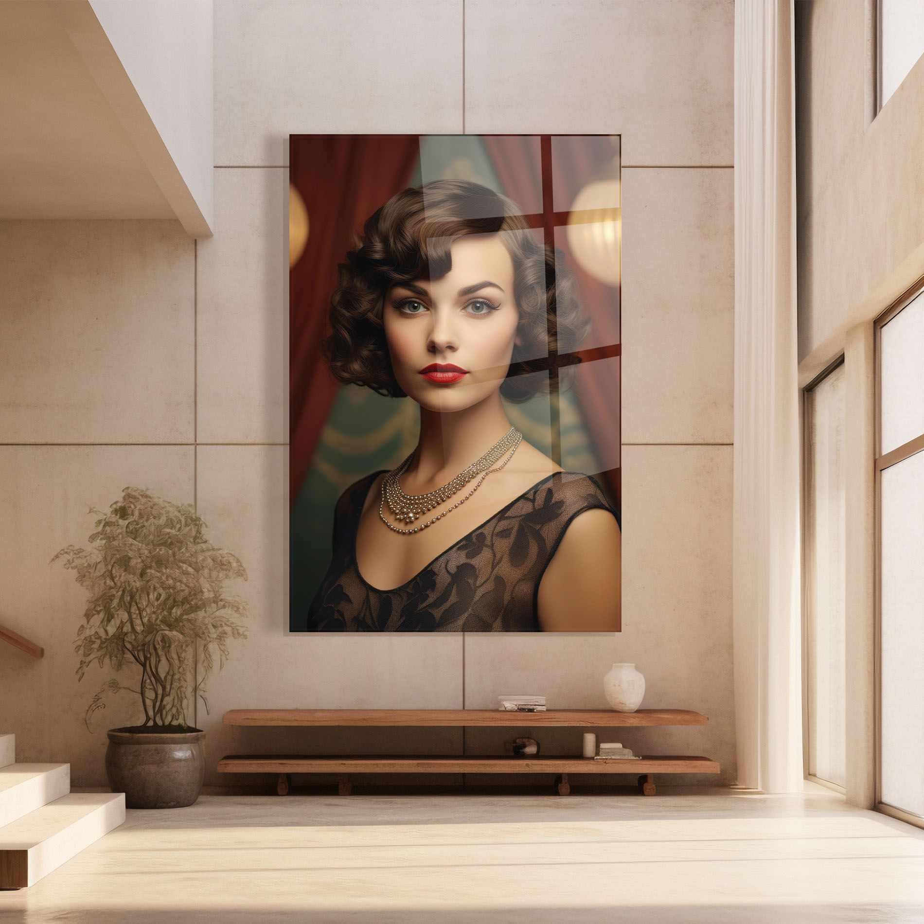 Elegant Vintage Woman mockup 8