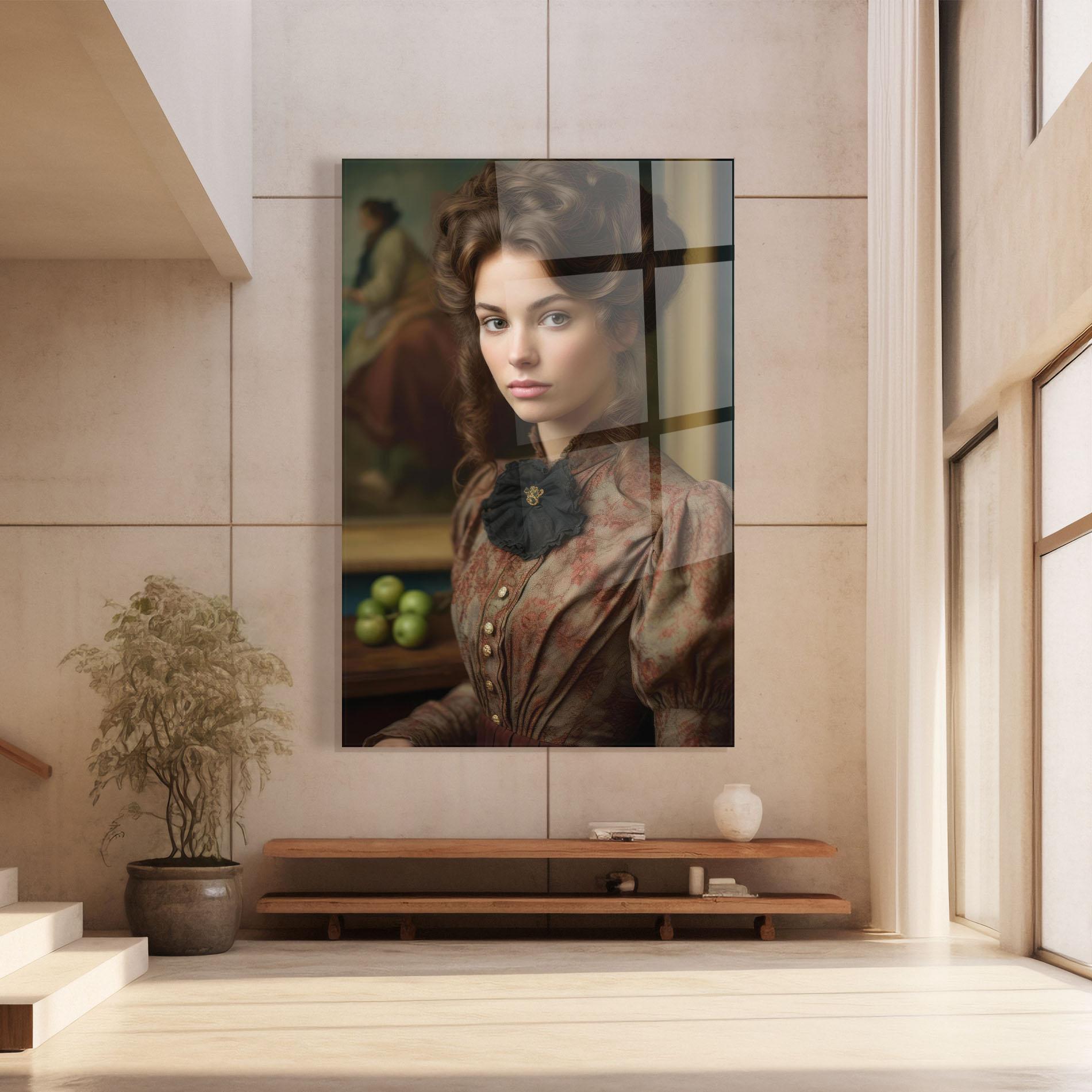 Üvegkép Green Vintage Apple mockup 8