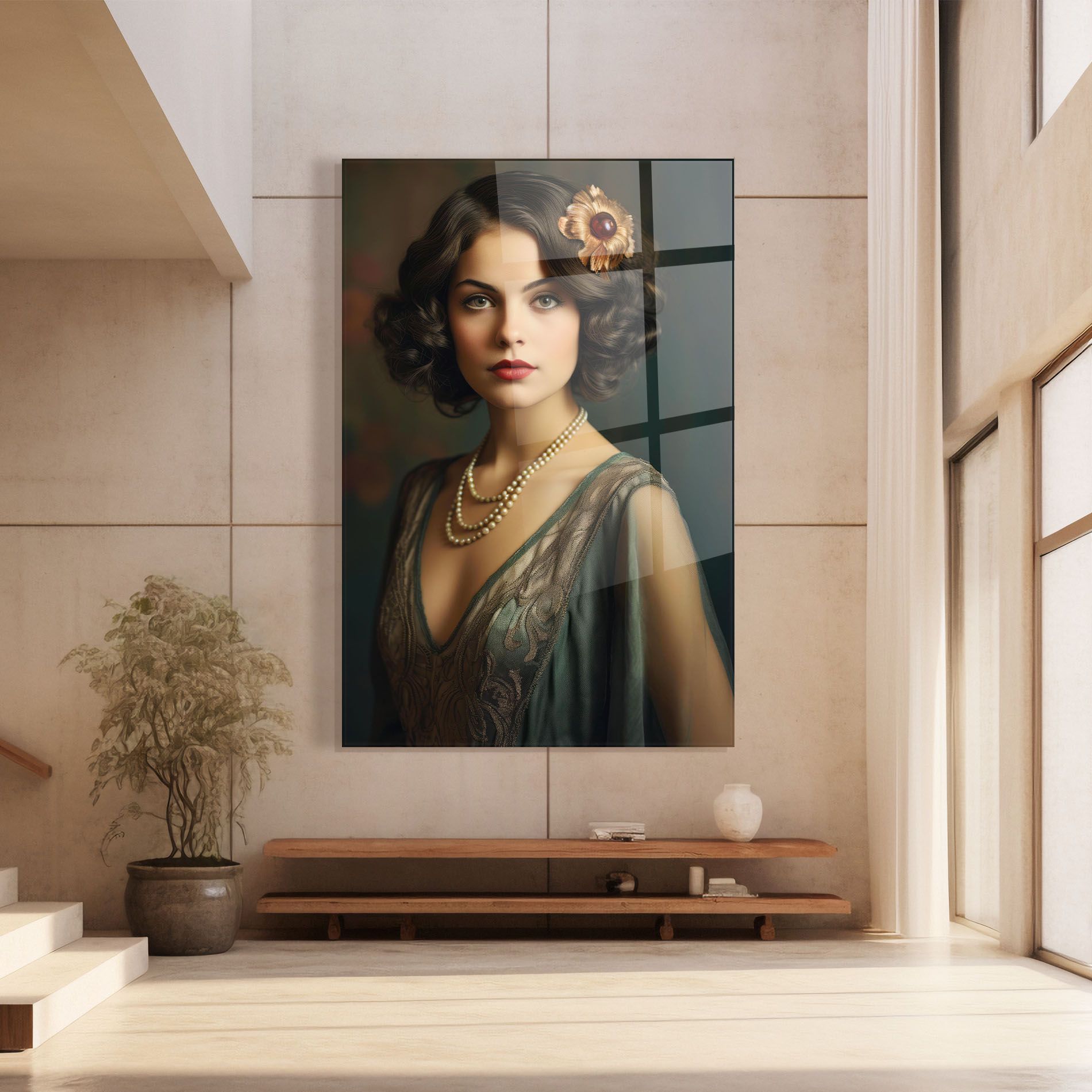 Green Vintage Blouse mockup 8