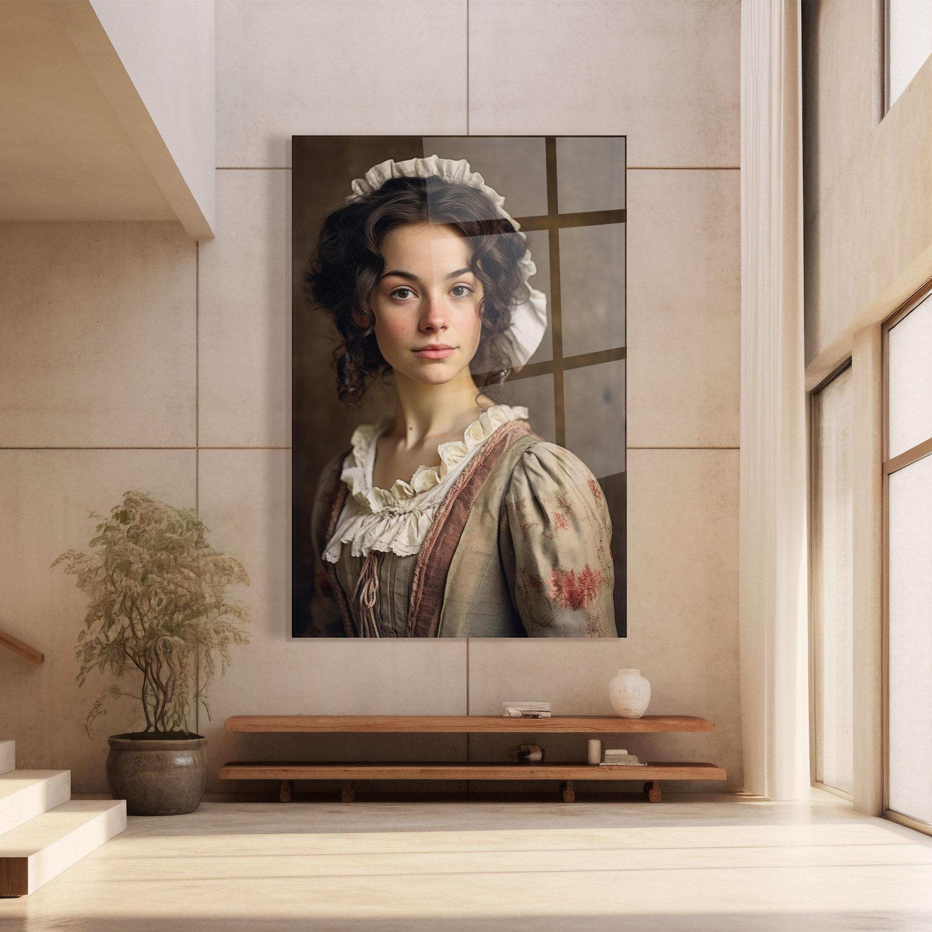 Üvegkép Light Green Dress mockup 8