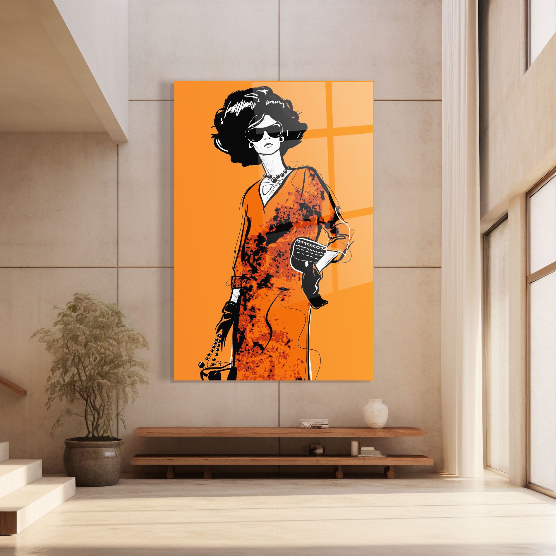 Old Orange Dress mockup 8
