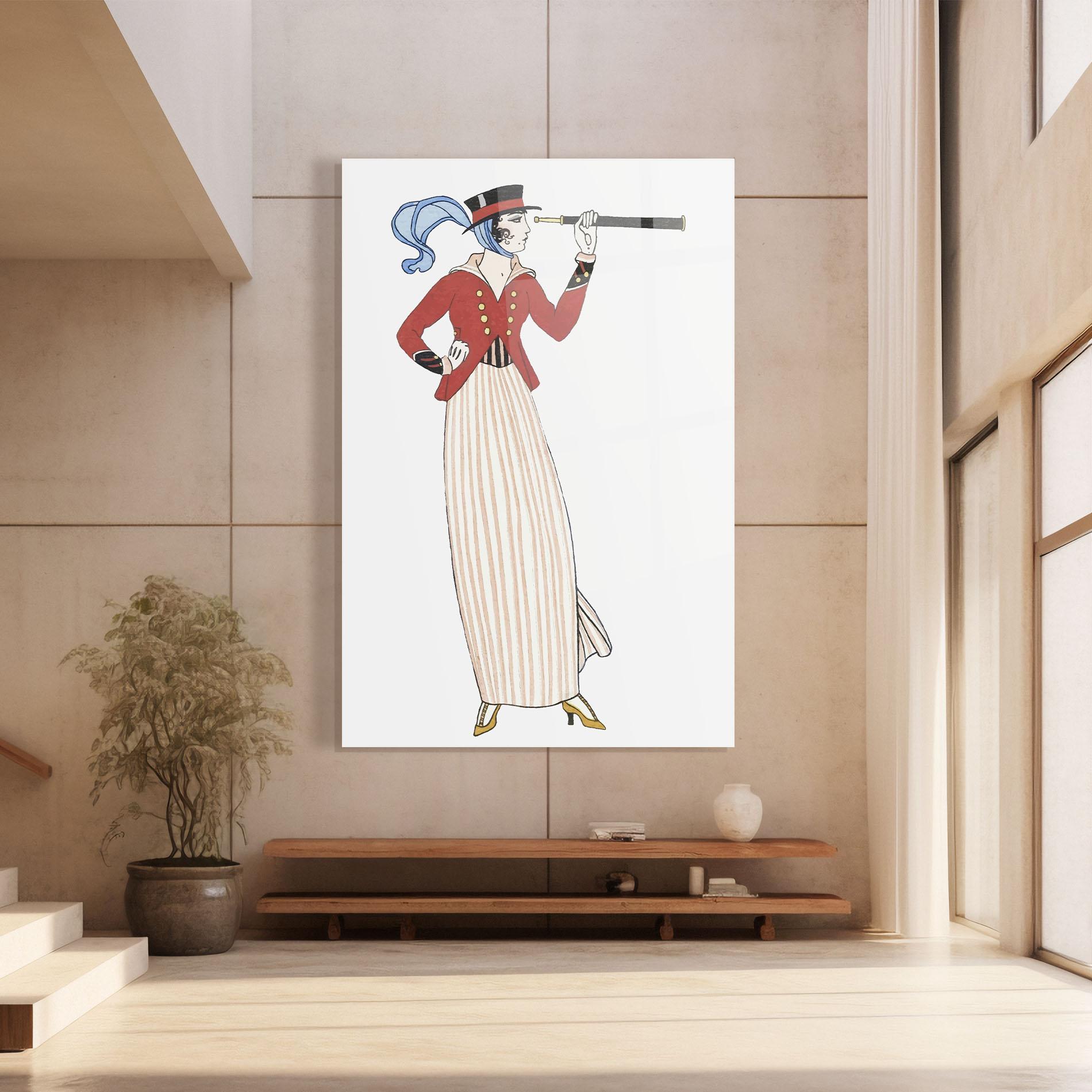 Üvegkép Old Vintage Drawing mockup 8