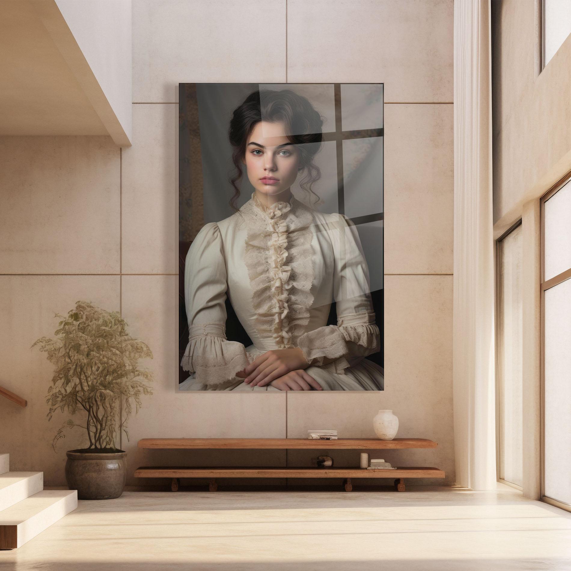 Üvegkép Pretty Vintage Dress mockup 8