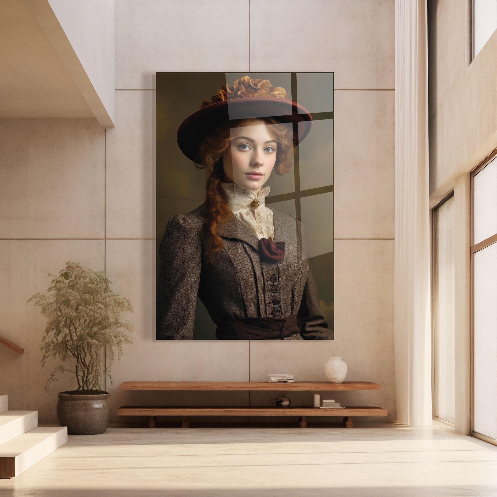 Üvegkép Red Orange Hat mockup 8